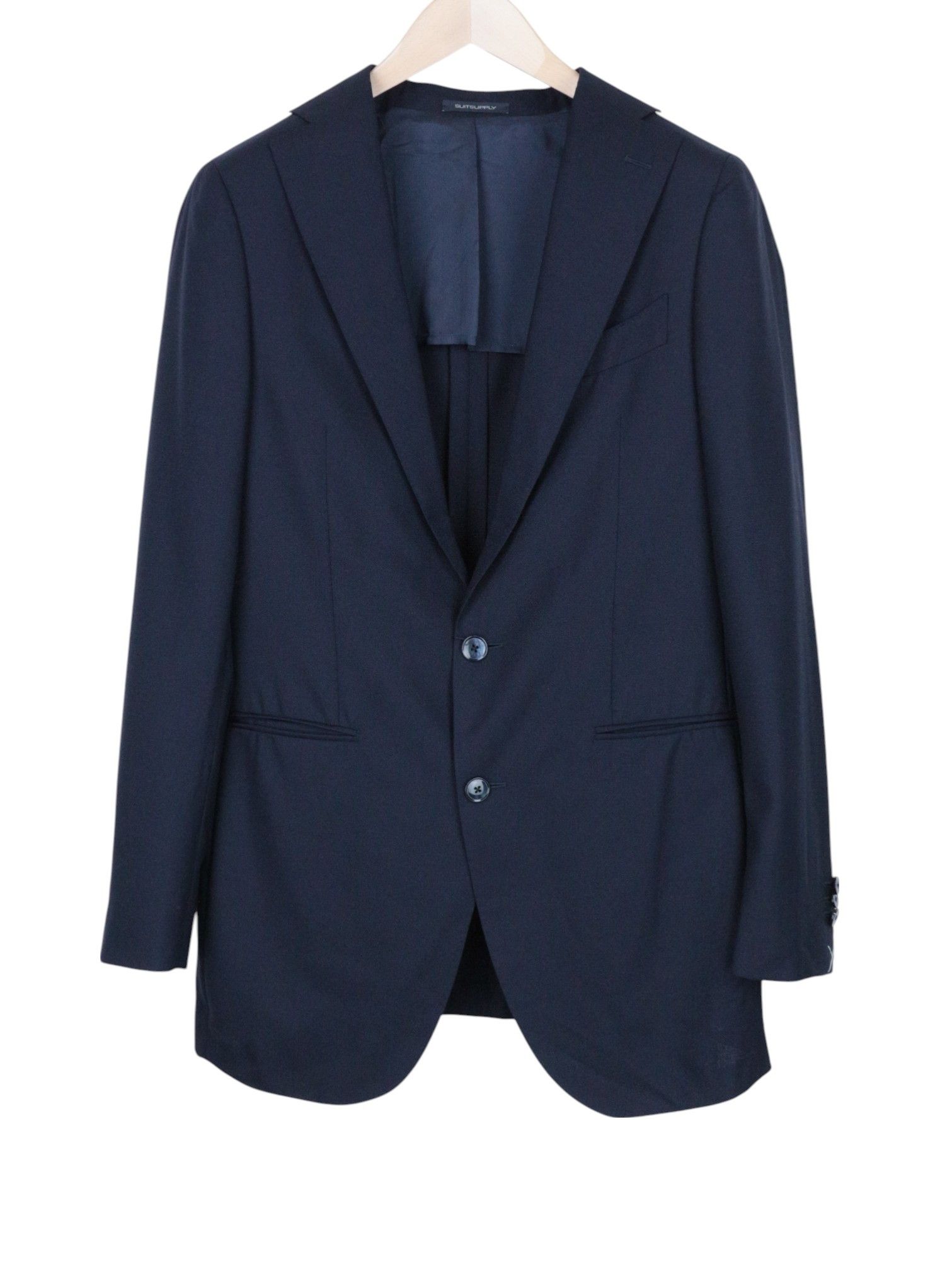 Suitsupply LA SPALLA UK36R Blue Wool 2 Piece Suit 67633 Size 36R - 2 Thumbnail