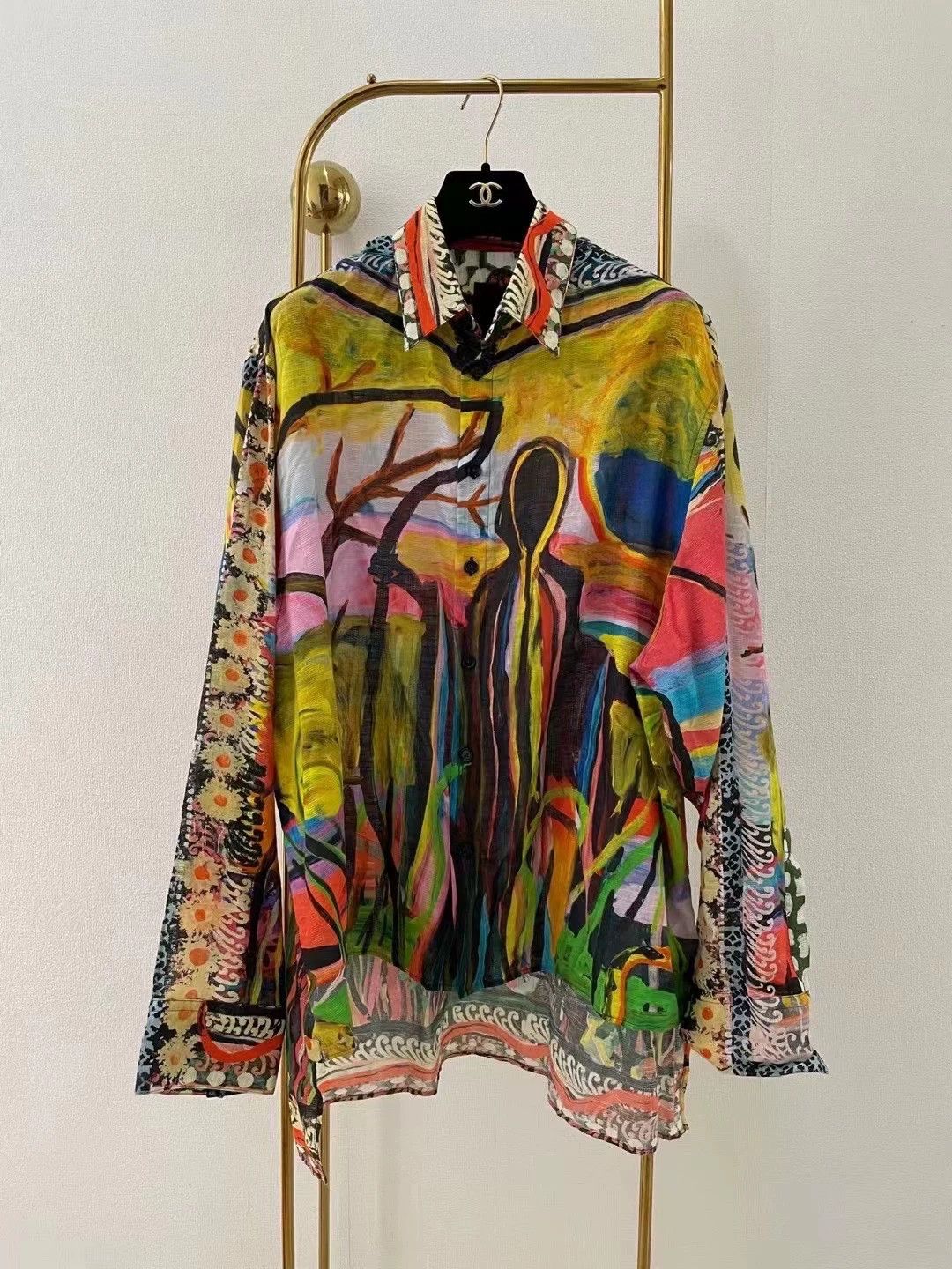 Givenchy Givenchy X Josh Smit Graffiti Oversized Shirt Size US XXS / EU 40 - 1 Thumbnail