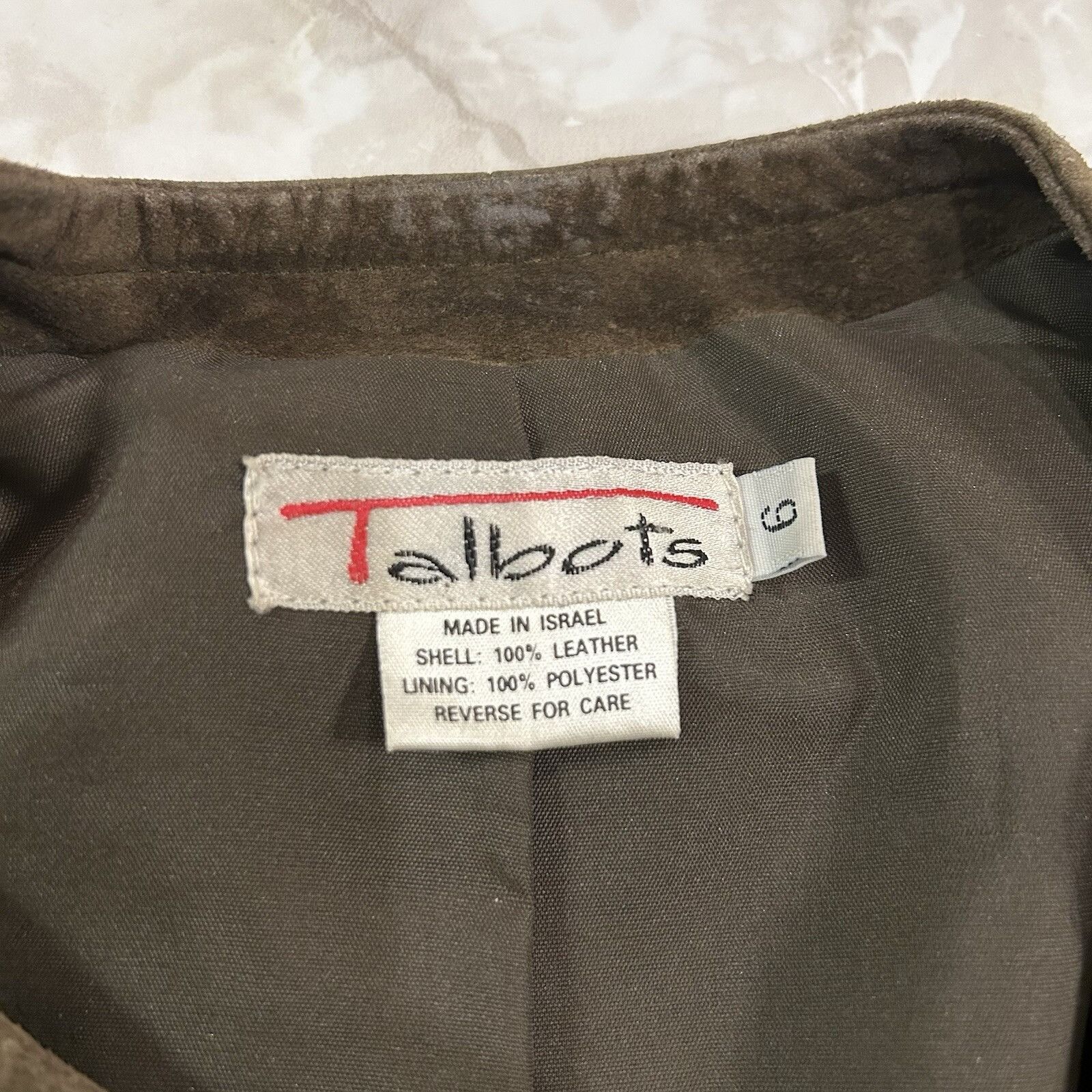 Talbots Talbots Women's Size 6 Blazer Brown Long Sleeve Cotton Size M / US 6-8 / IT 42-44 - 2 Thumbnail