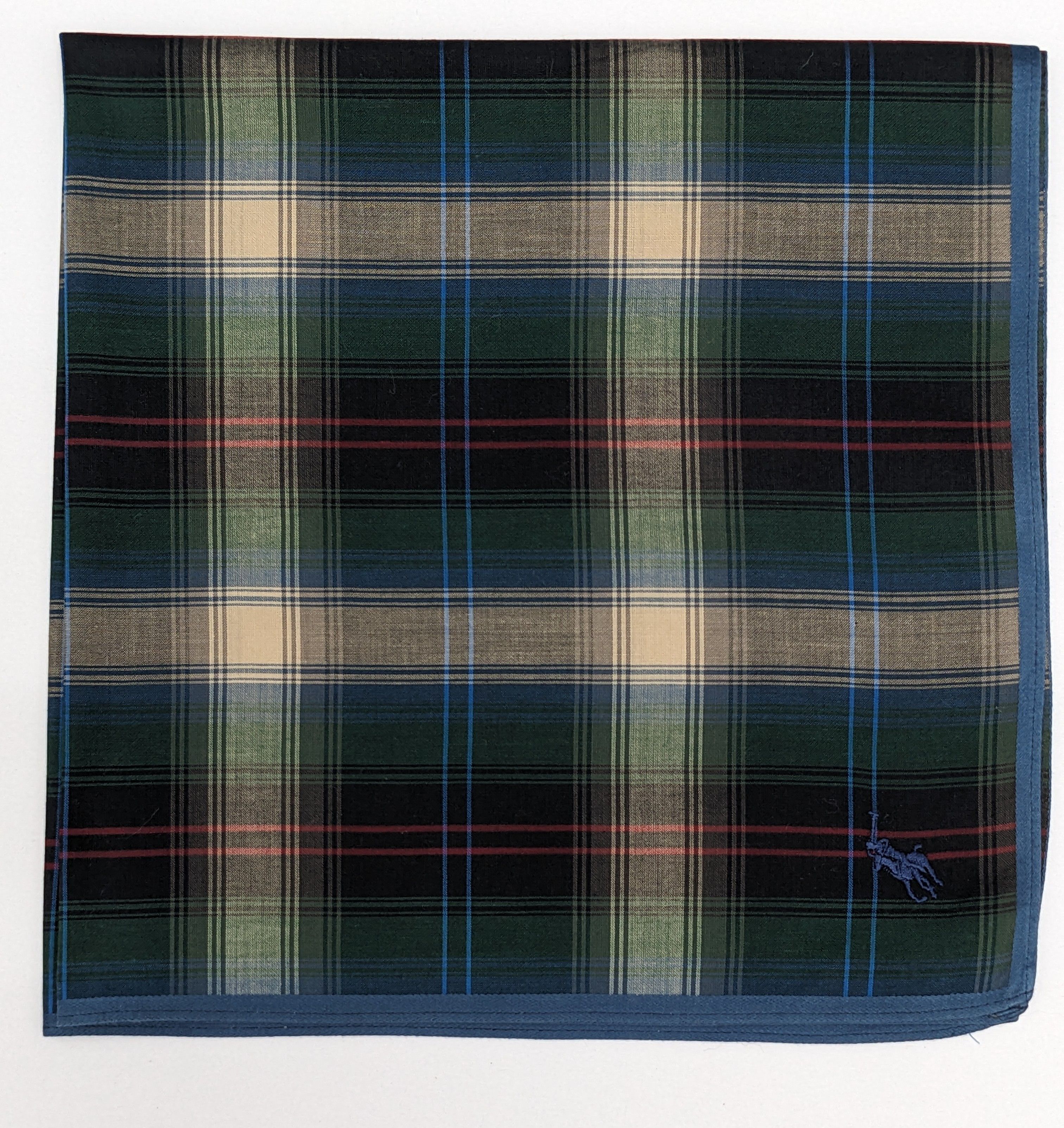 Polo Ralph Lauren Vintage Polo Ralph Lauren Green Tartan Plaid Handkerchief Size ONE SIZE - 1 Thumbnail
