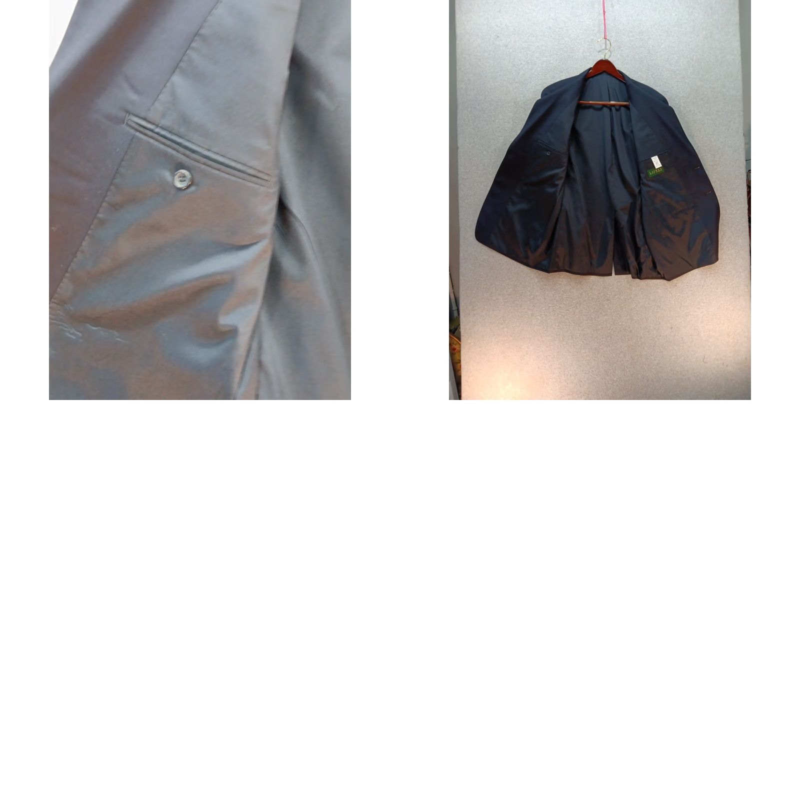 Ralph Lauren Lauren Ralph Lauren Sport Jacket Mens 44L Navy Blue Wool Blazer Gold Button Size 44R - 9 Thumbnail