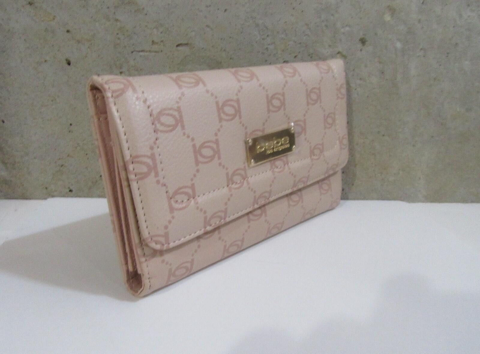 United Colors Of Benetton bebe Flap Trifold Logo Wallet Blush Size ONE SIZE - 4 Thumbnail