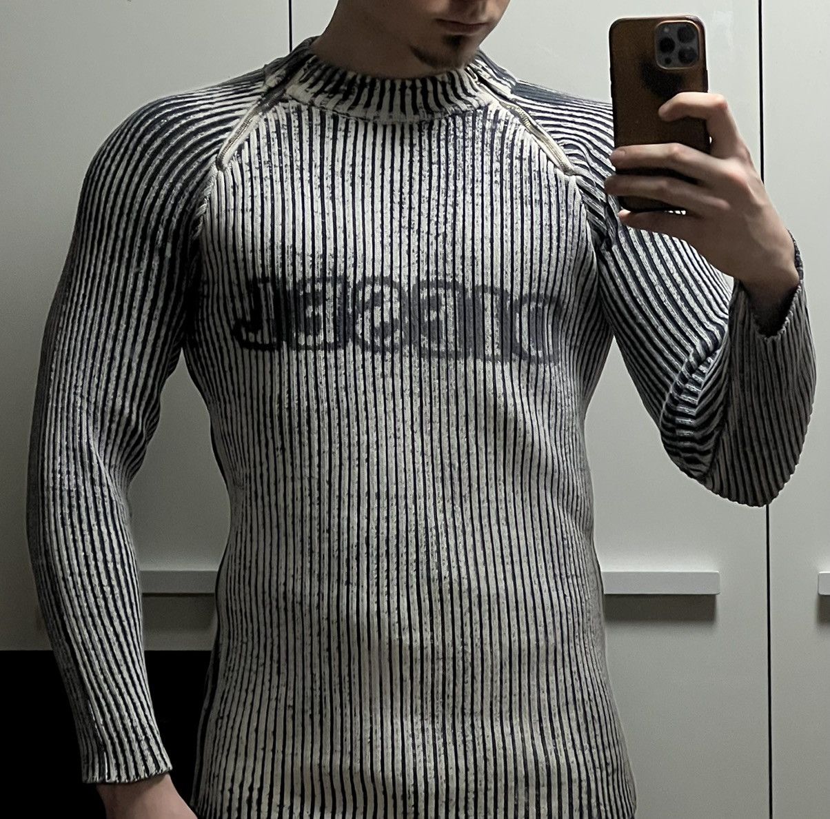 Designer × Diesel × Vintage Vintage Avant-garde DIESEL Archival Y2K Sweater Size US XL / EU 56 / 4 - 2 Thumbnail
