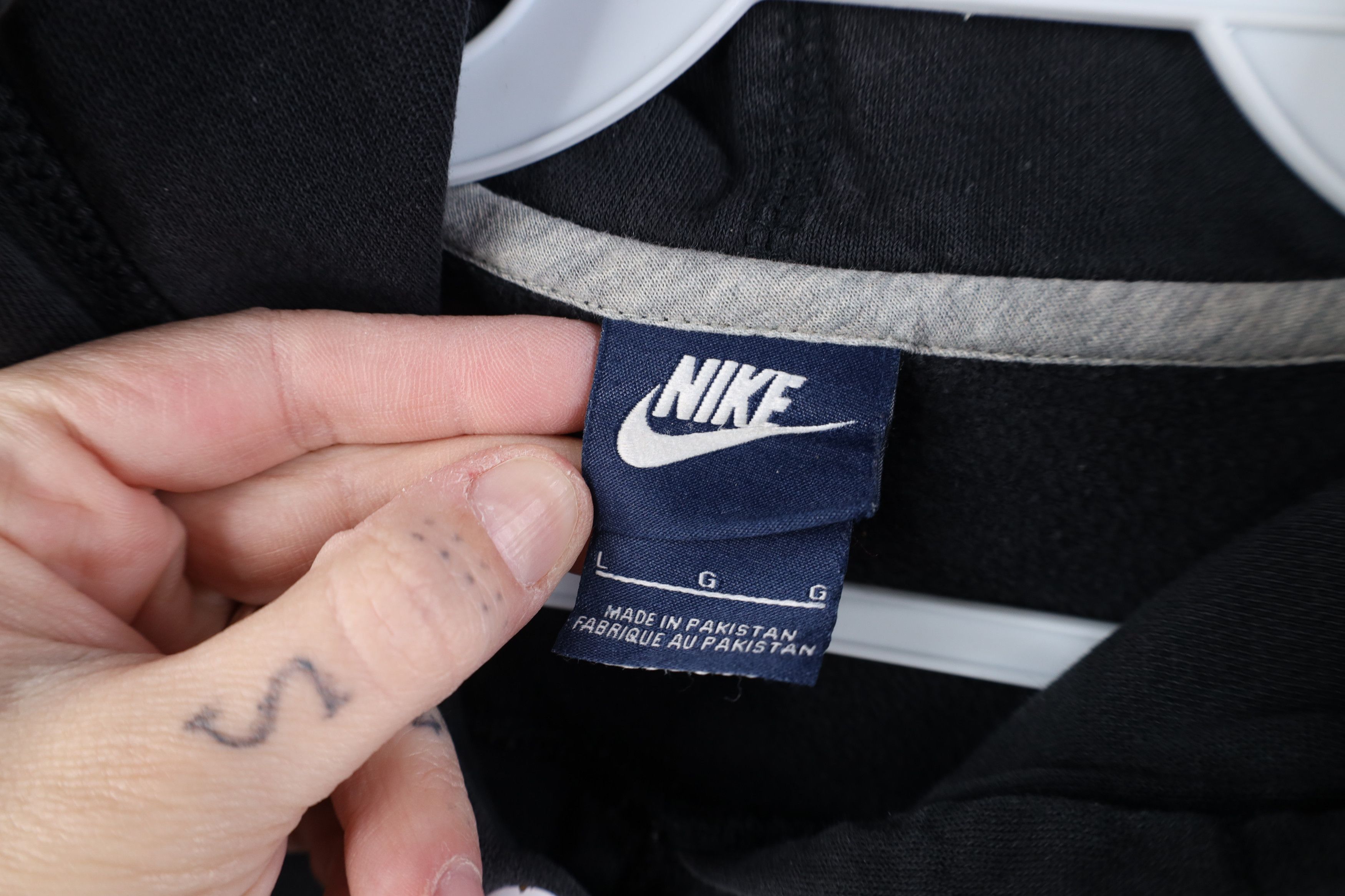 Nike Vintage Y2K Nike Travis Scott Mini Swoosh Hoodie Black Size L / US 10 / IT 46 - 12 Thumbnail