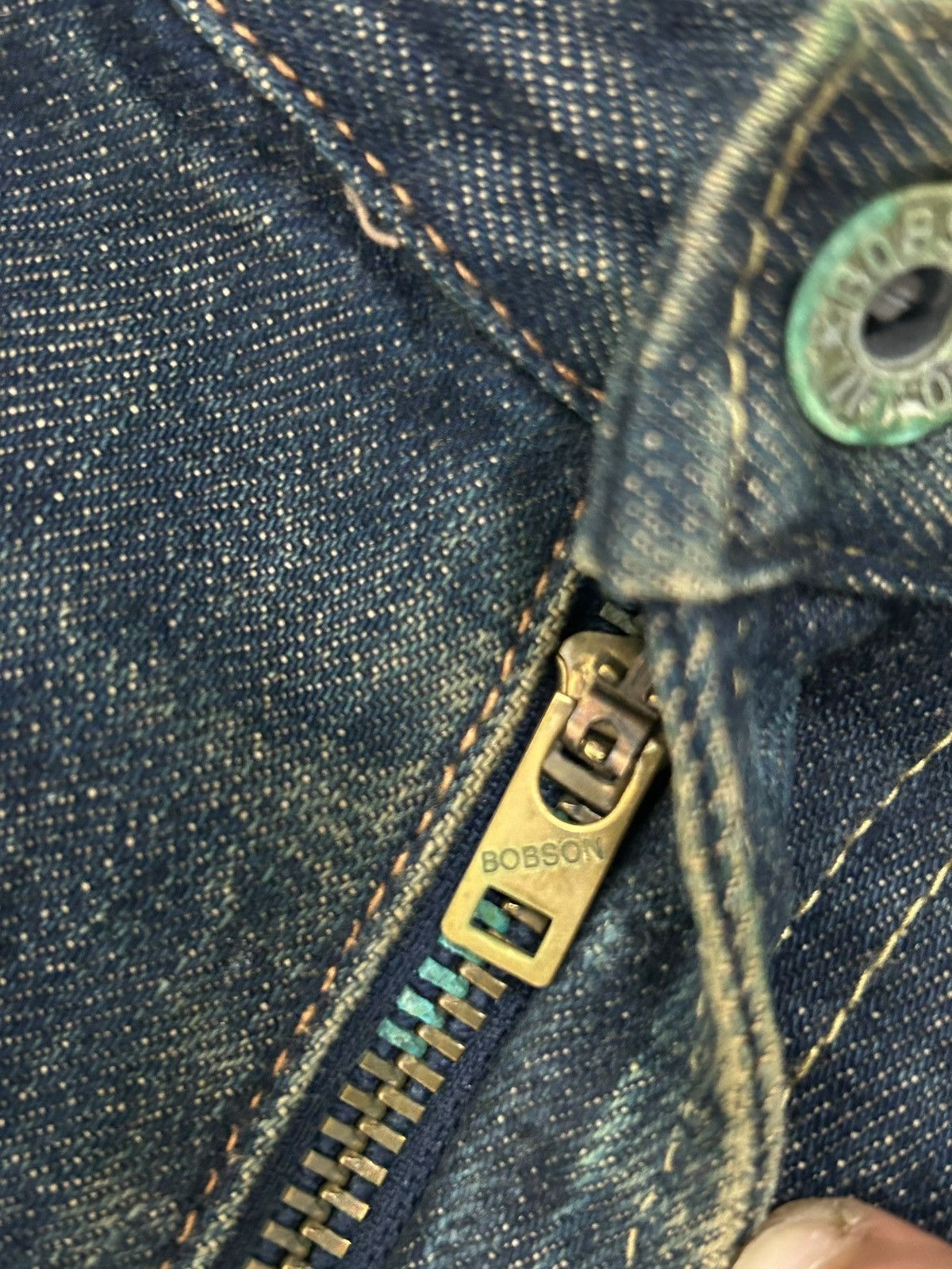 20471120 × Japanese Brand Vintage Bobson Selvedge Redline Japan Denim Indigo Washed Size US 31 - 15 Thumbnail