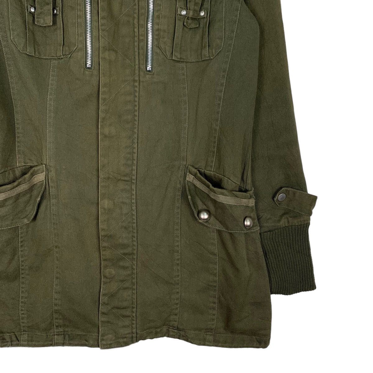 Japanese Brand H.C.M.II Rare Design Jacket High Collar Parka #0940-C42 Size L / US 10 / IT 46 - 4 Thumbnail
