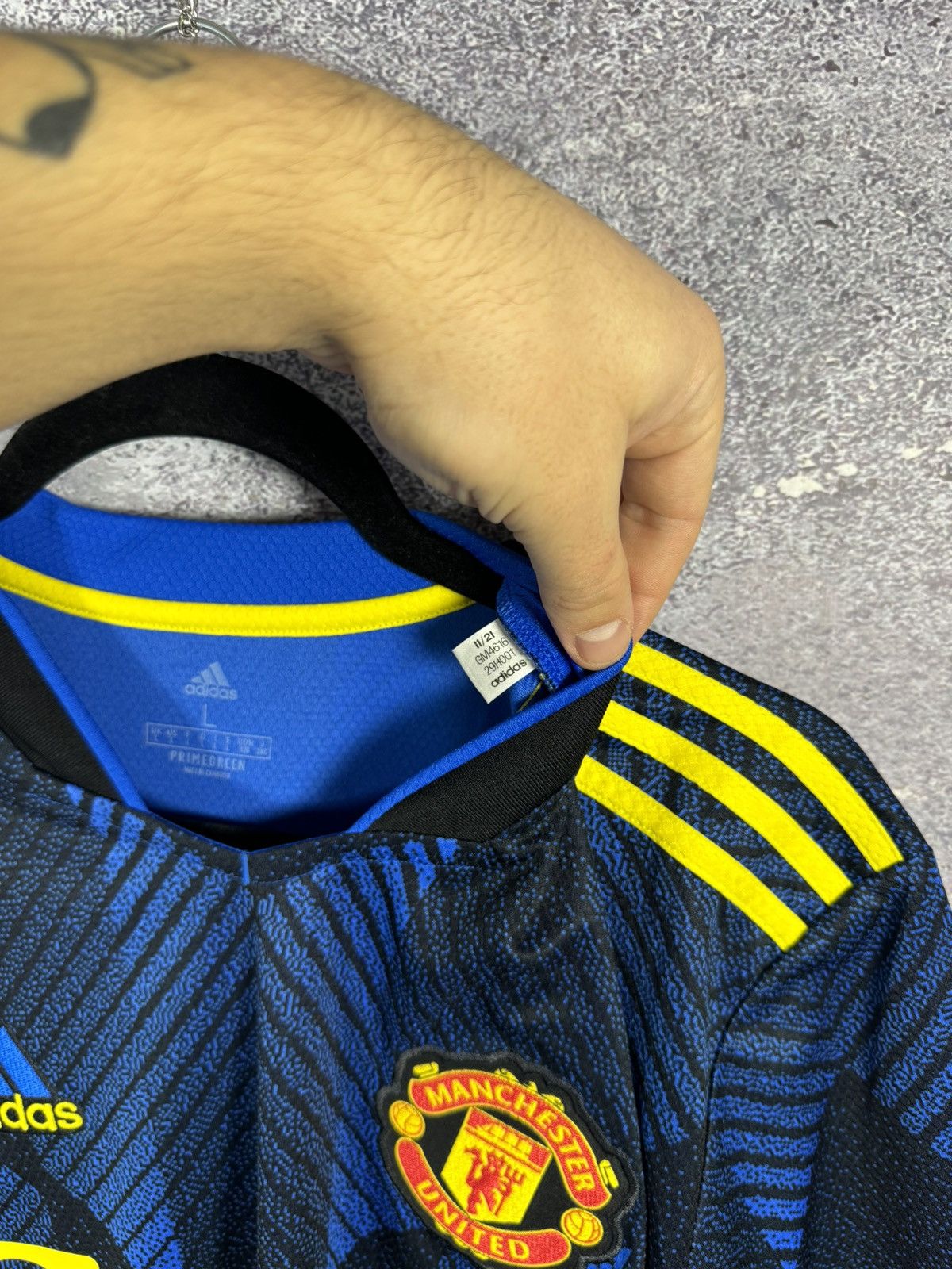 Adidas × Vintage NEW RONALDO Manchester United 2021/22 Third Adidas Jersey Size US L / EU 52-54 / 3 - 11 Thumbnail