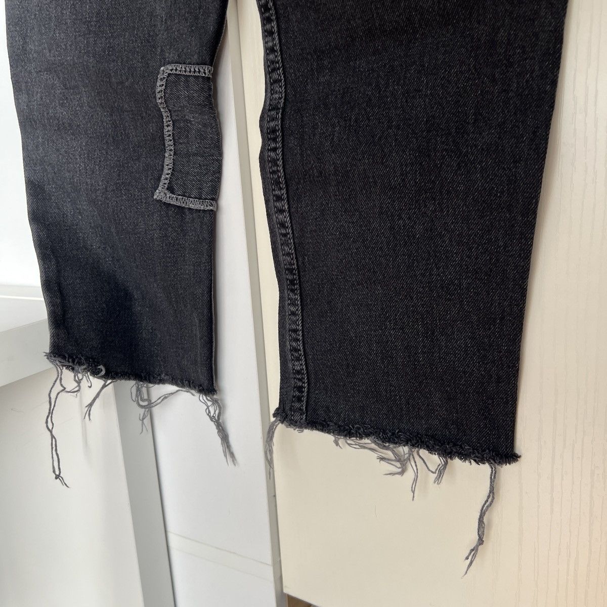 Bdg BDG Dad Jean Black Patchwork Denim Jeans Size US 29 - 9 Thumbnail