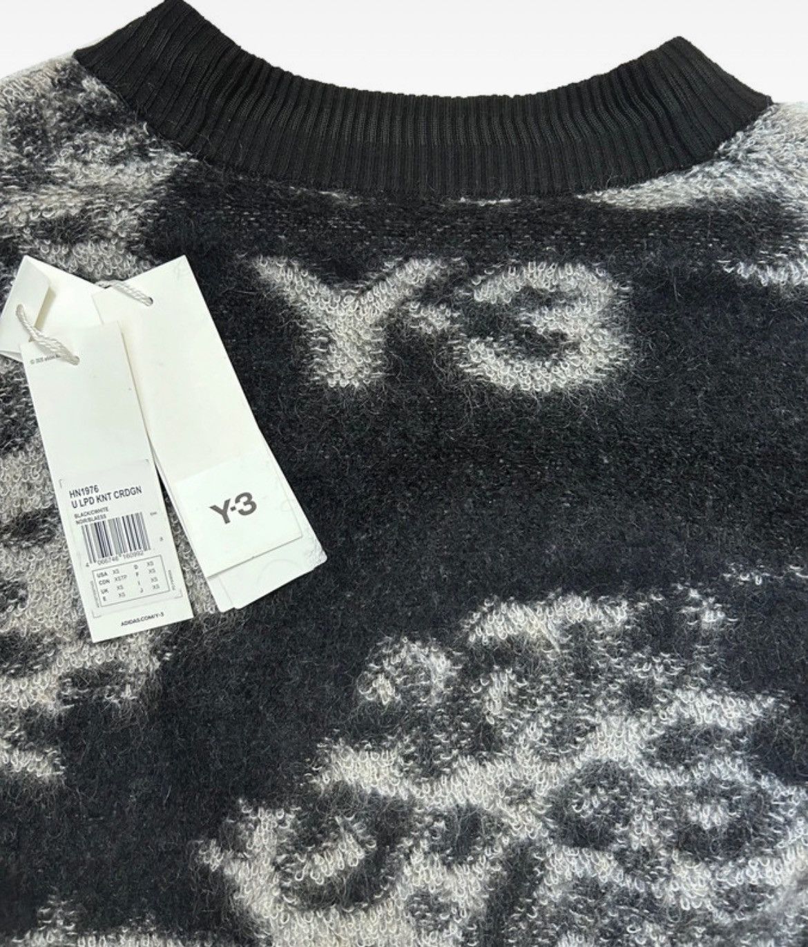Adidas × Y-3 × Yohji Yamamoto Y-3 Yohji Yamamoto Leopard Knit Cardigan Size XS / US 0-2 / IT 36-38 - 3 Thumbnail