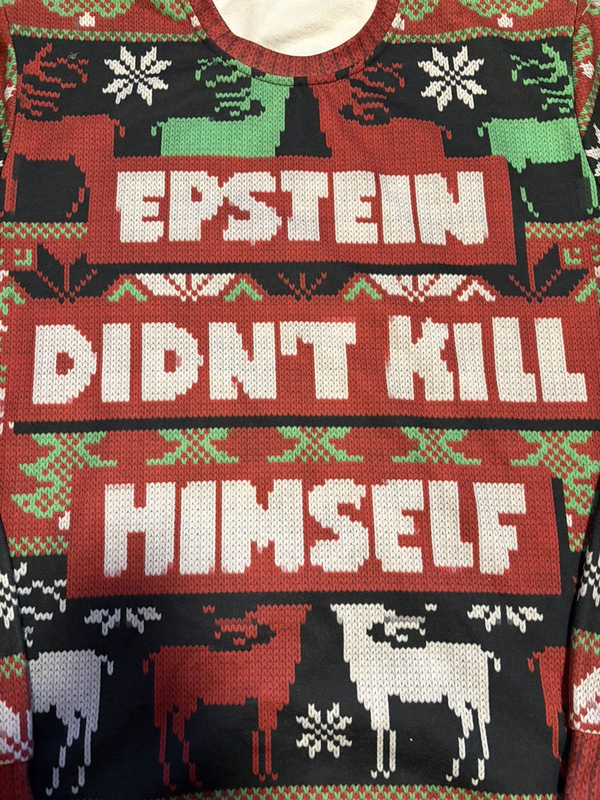 Other epstein christmas sweater Size US M / EU 48-50 / 2 - 2 Thumbnail