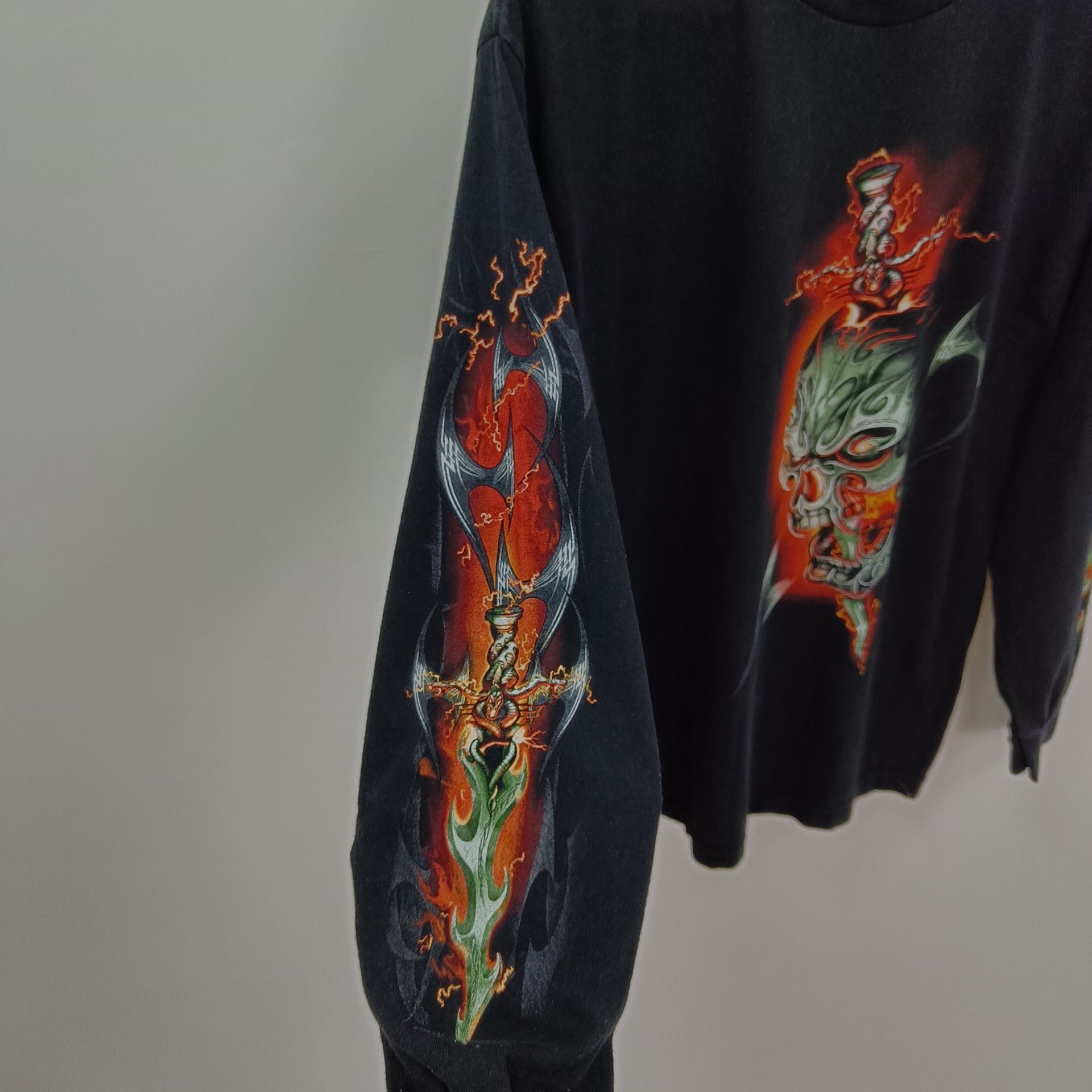 Band Tees × Vintage Vintage Dead Skull Rock Long Sleeve Shirt Size US M / EU 48-50 / 2 - 3 Thumbnail