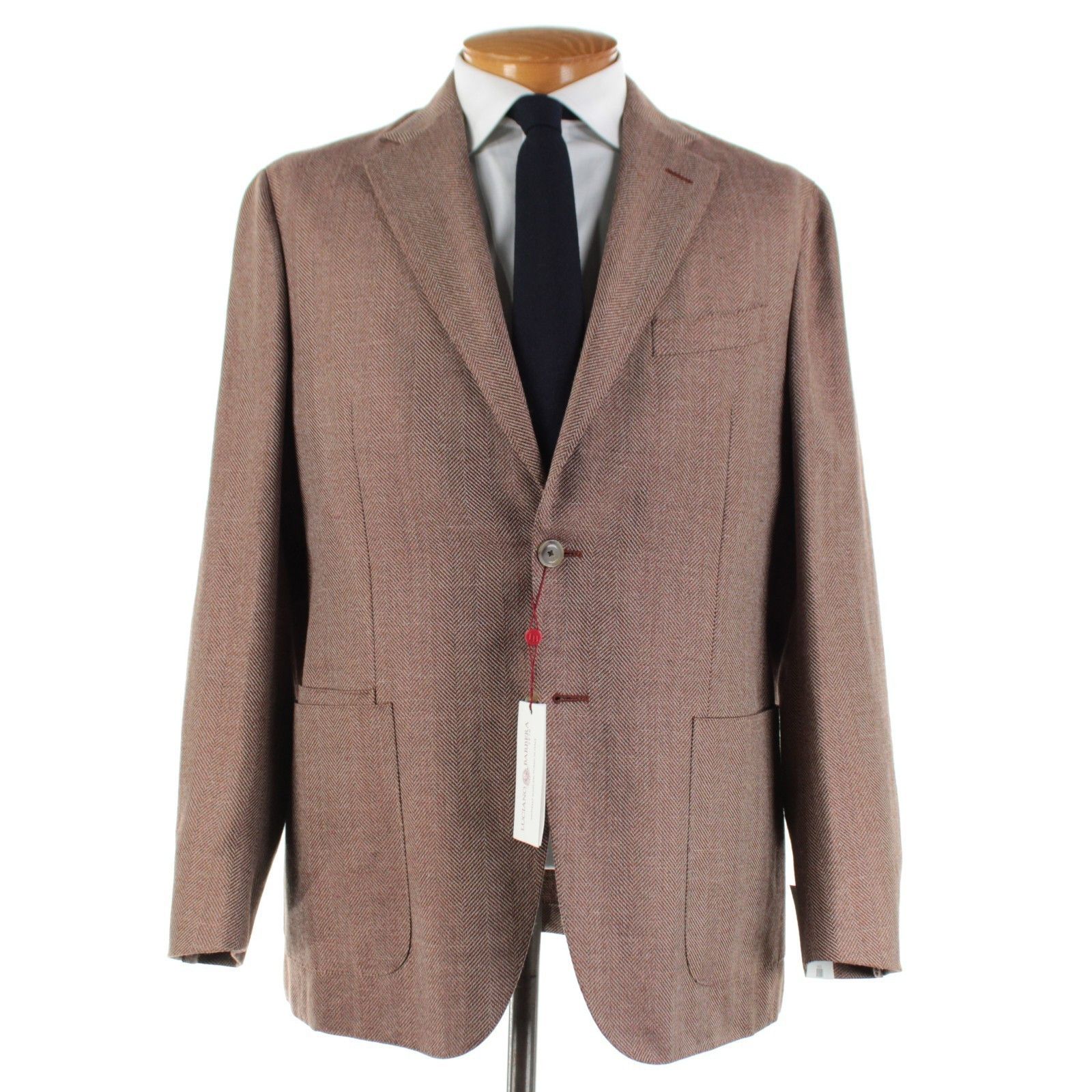 Luciano Barbera Luciano Barbera Sport Coat Size 44 US in Brown Size 44R - 1 Thumbnail