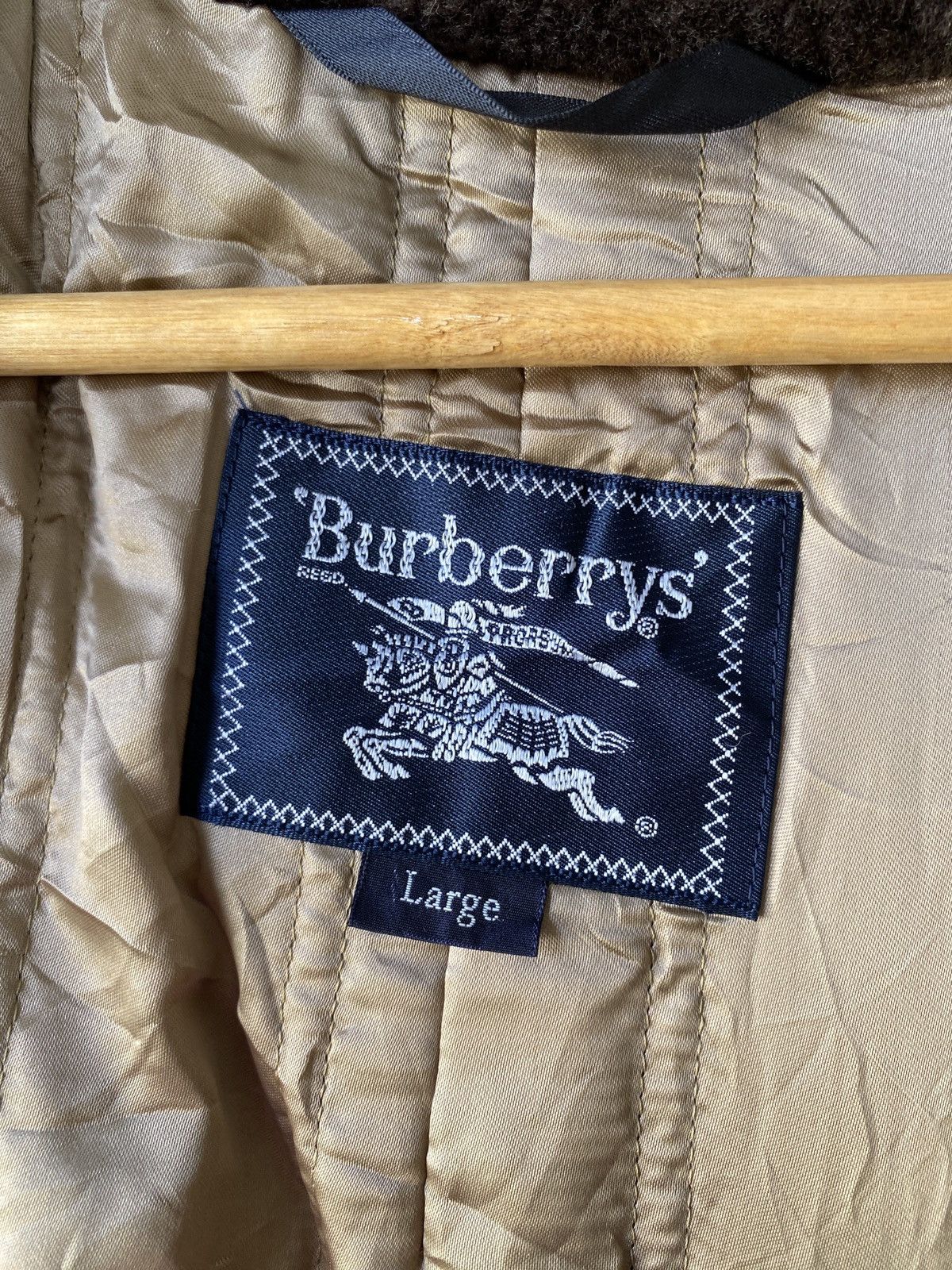 Burberry Vintage 90s Burberrys Prorsum Lining Fur Wool Jacket Size US L / EU 52-54 / 3 - 11 Thumbnail