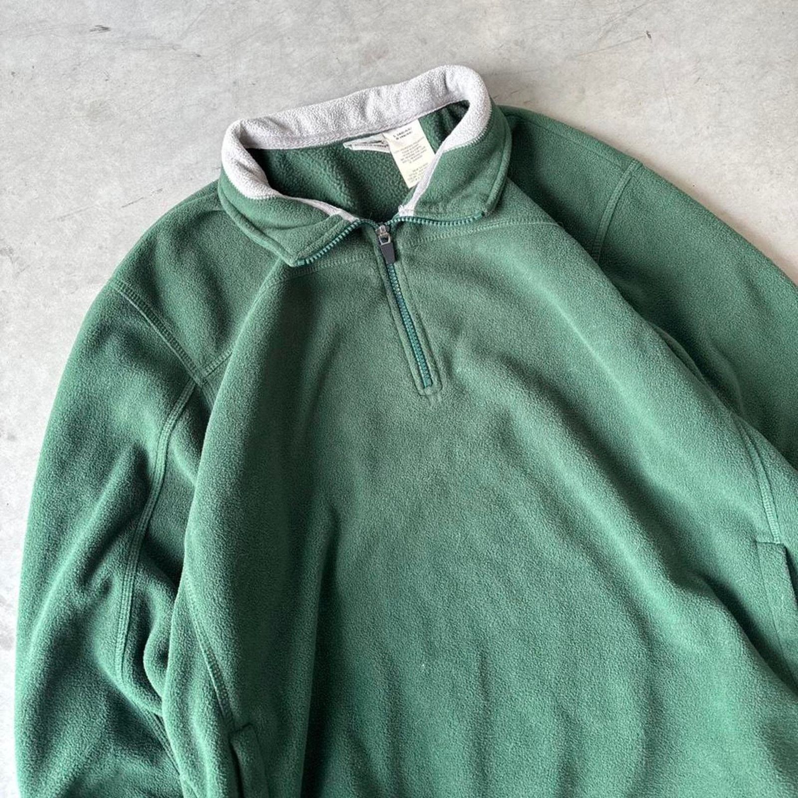 Vintage Y2k green earthtone quarter zip fleece Size US L / EU 52-54 / 3 - 2 Thumbnail