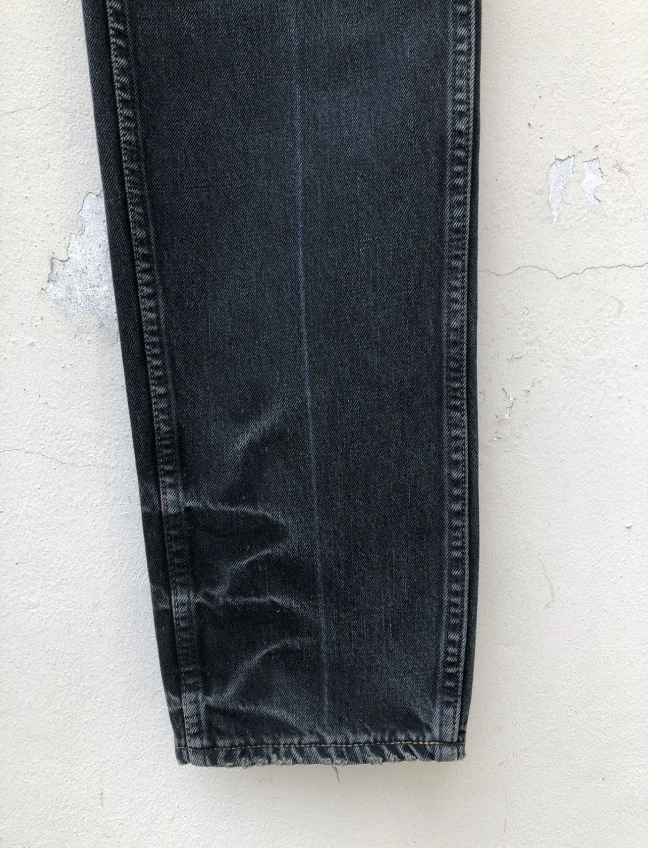 Levi's Vintage Clothing VTG 00s Levi’s 606 Big E Orange Tab Waxed Denim Slim Jeans Size US 33 - 14 Thumbnail