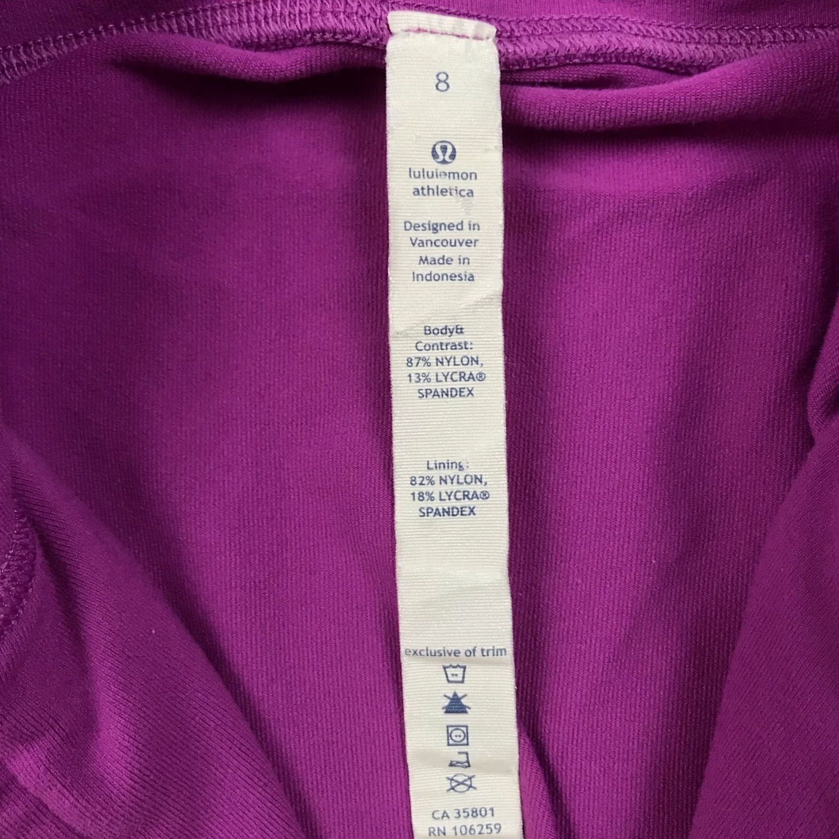 Lululemon Lululemon Stylish Designer Fitted Athletic Jacket 8 High Neck Zip Pockets Purple Women Athletic Zip Jacket Size M / US 6-8 / IT 42-44 - 2 Thumbnail