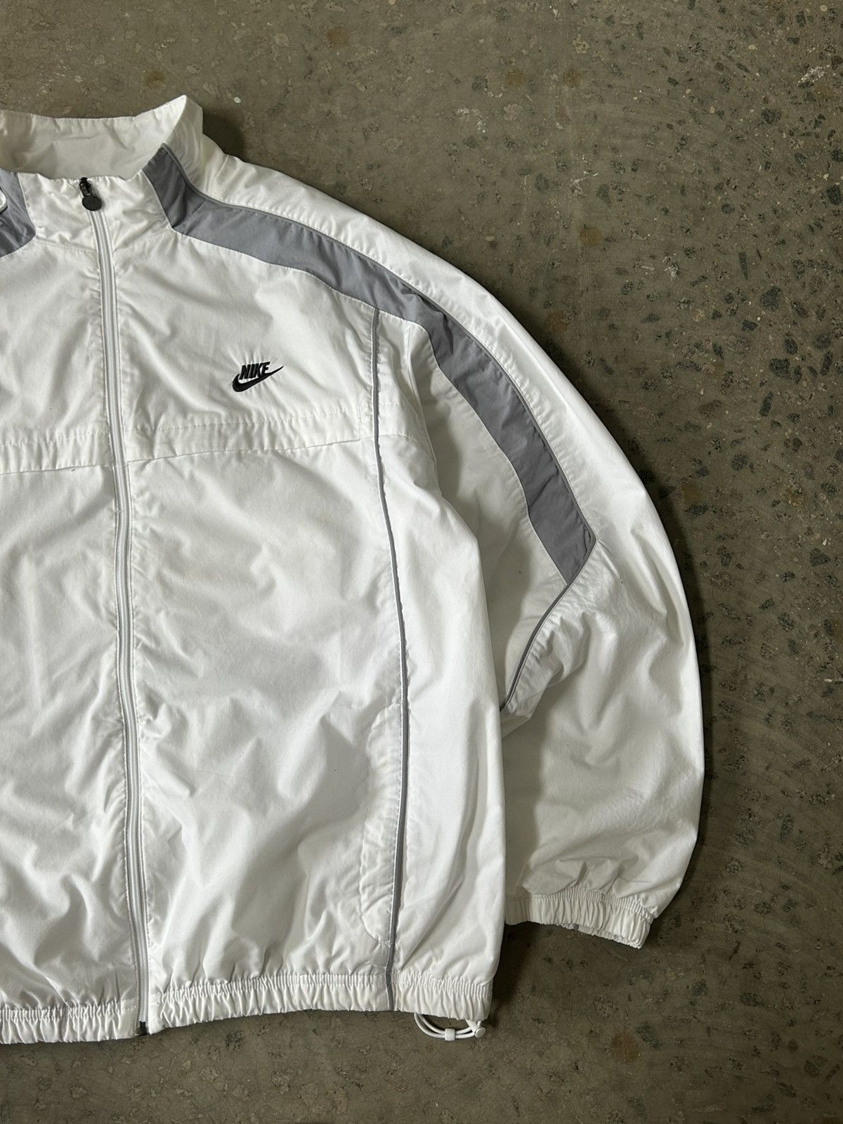 Nike Vintage 90s Nike Thrashed Track Jacket zip up Size US XL / EU 56 / 4 - 5 Thumbnail