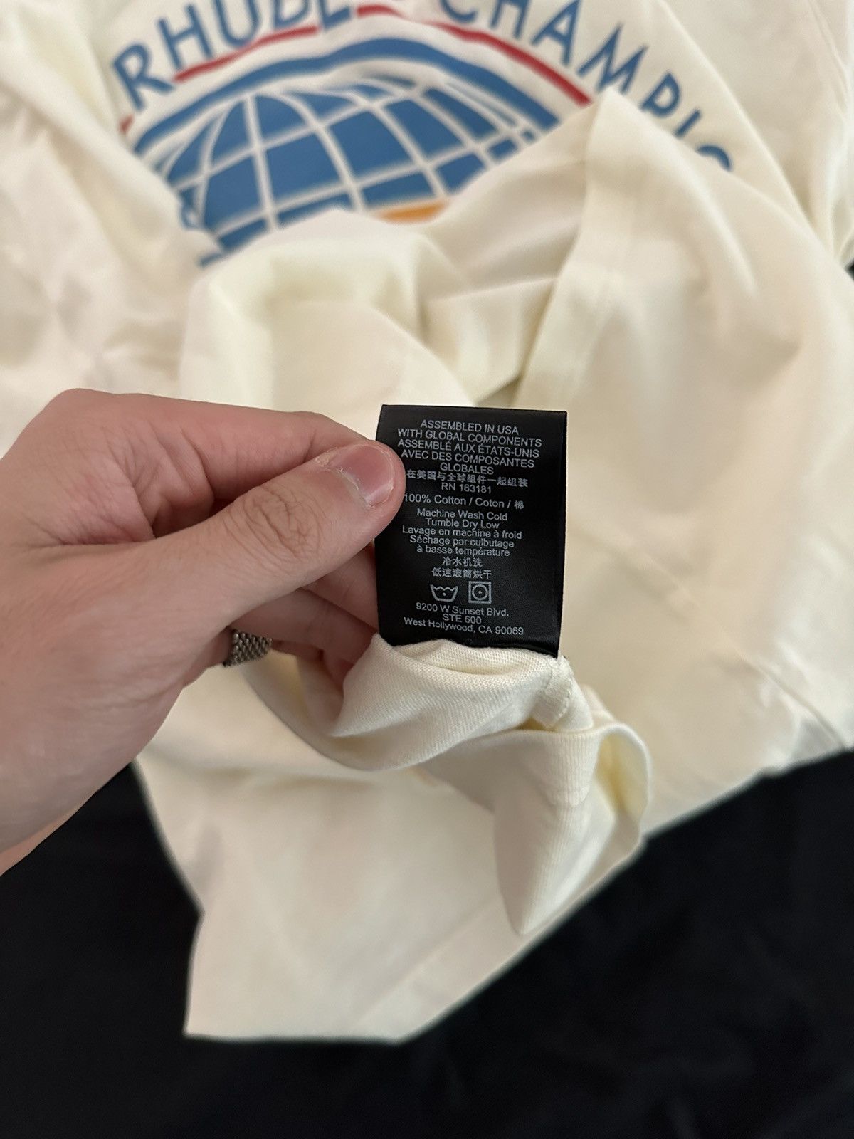 Rhude Rhude Worldwide Tee Size US M / EU 48-50 / 2 - 5 Thumbnail