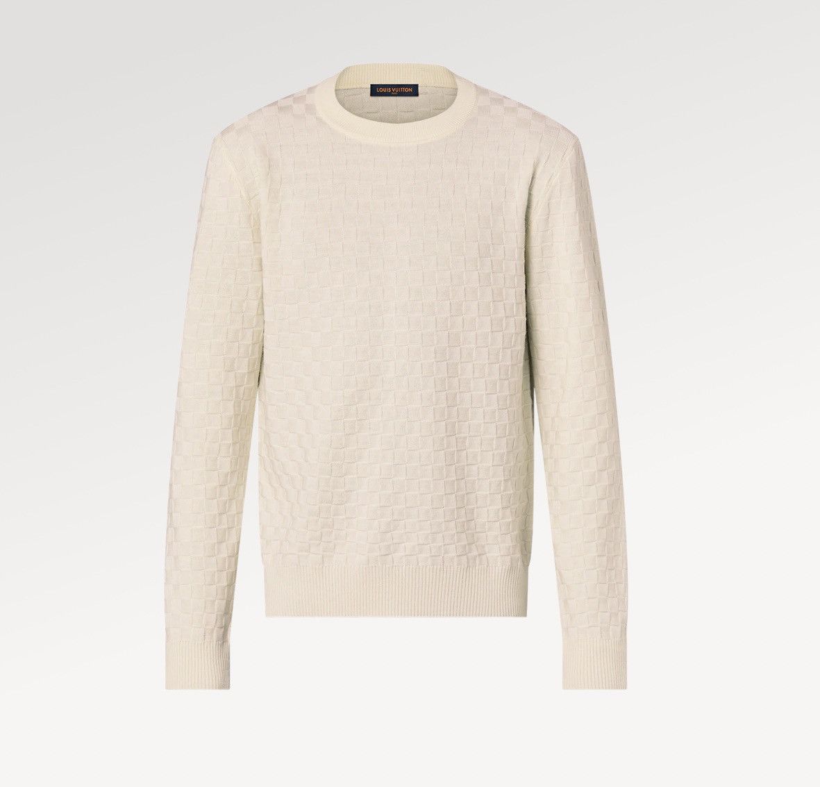 Louis Vuitton Damier Wool Long-Sleeved Crewneck