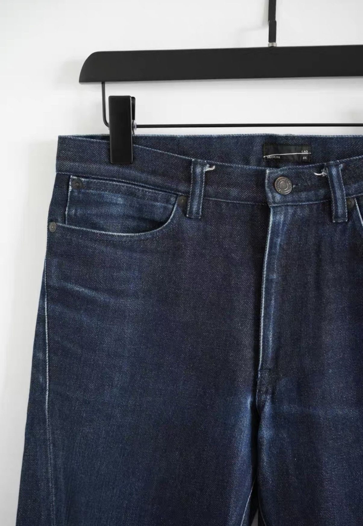 Yohji Yamamoto Lad Musician Washed Distressed Curved Jeans K4 Size US 28 / EU 44 - 3 Thumbnail