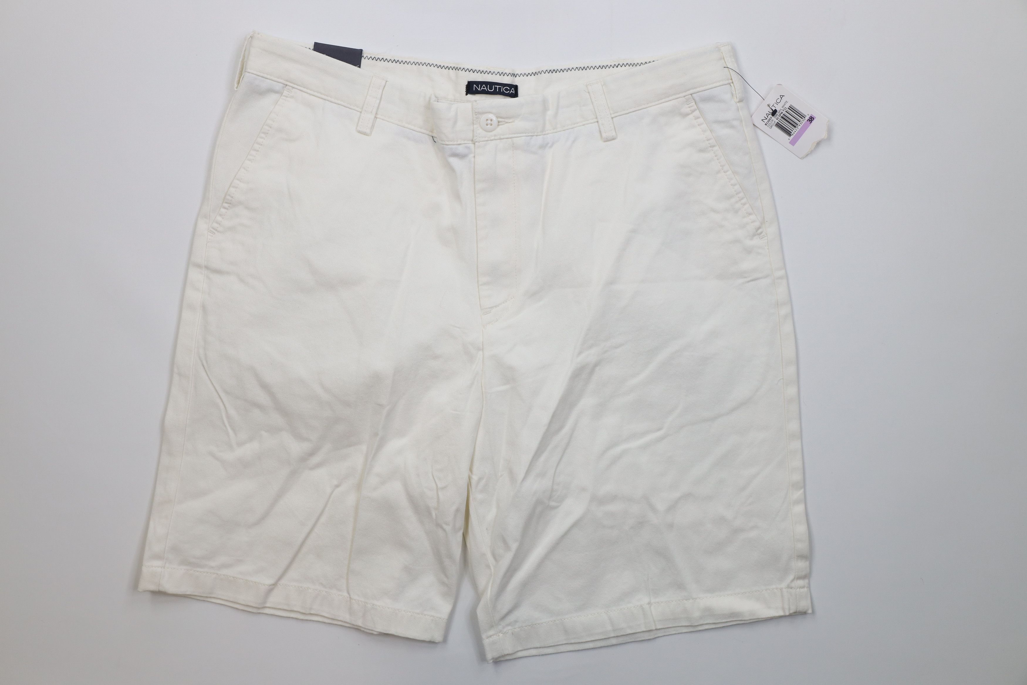 Nautica Deadstock Vintage Y2K Nautica Chino Golf Shorts White Cotton Size US 38 / EU 54 - 1 Thumbnail