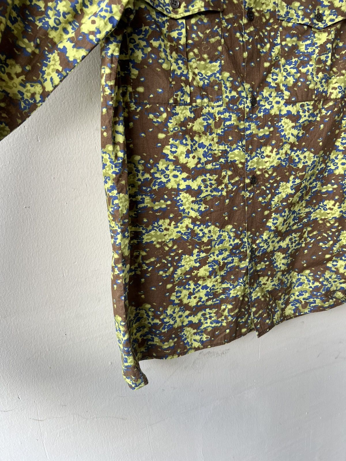 A.P.C. Vintage A.P.C. Made in France Camouflage Long Sleeve Shirt Size US M / EU 48-50 / 2 - 9 Thumbnail