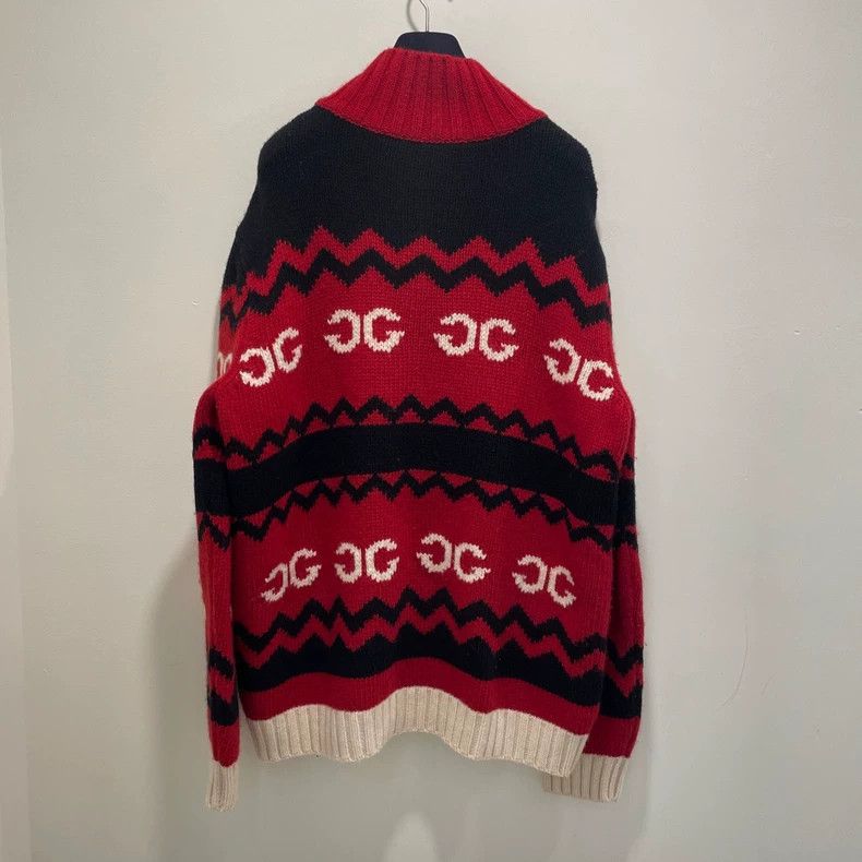 Gucci Gucci Old flower full LOGO zipper sweater knitted jacket 25 Size US XL / EU 56 / 4 - 2 Thumbnail