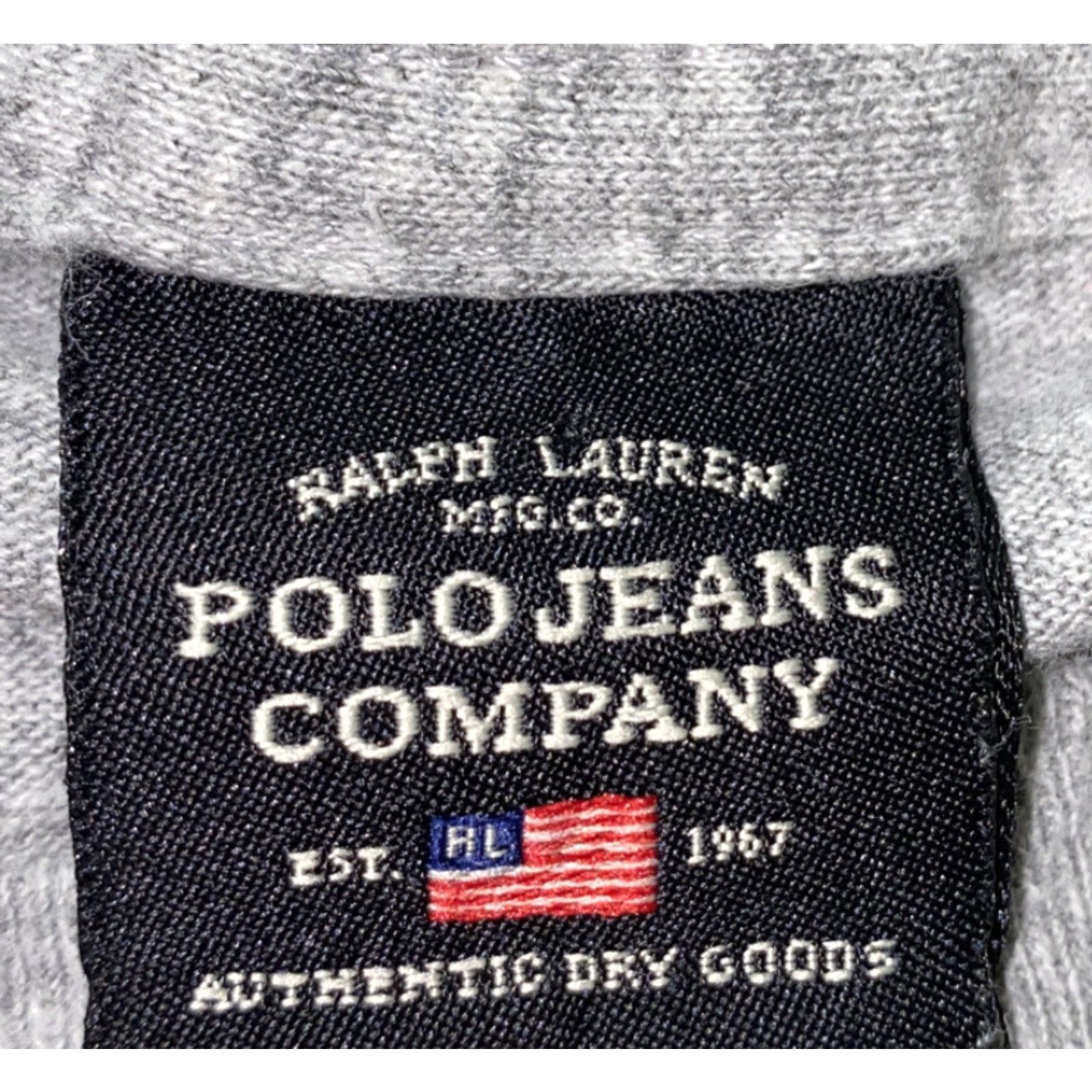 Ralph Lauren VTG Ralph Lauren Mens Gray Long Sleeve Graphic T-Shirt Size L Size US L / EU 52-54 / 3 - 6 Thumbnail
