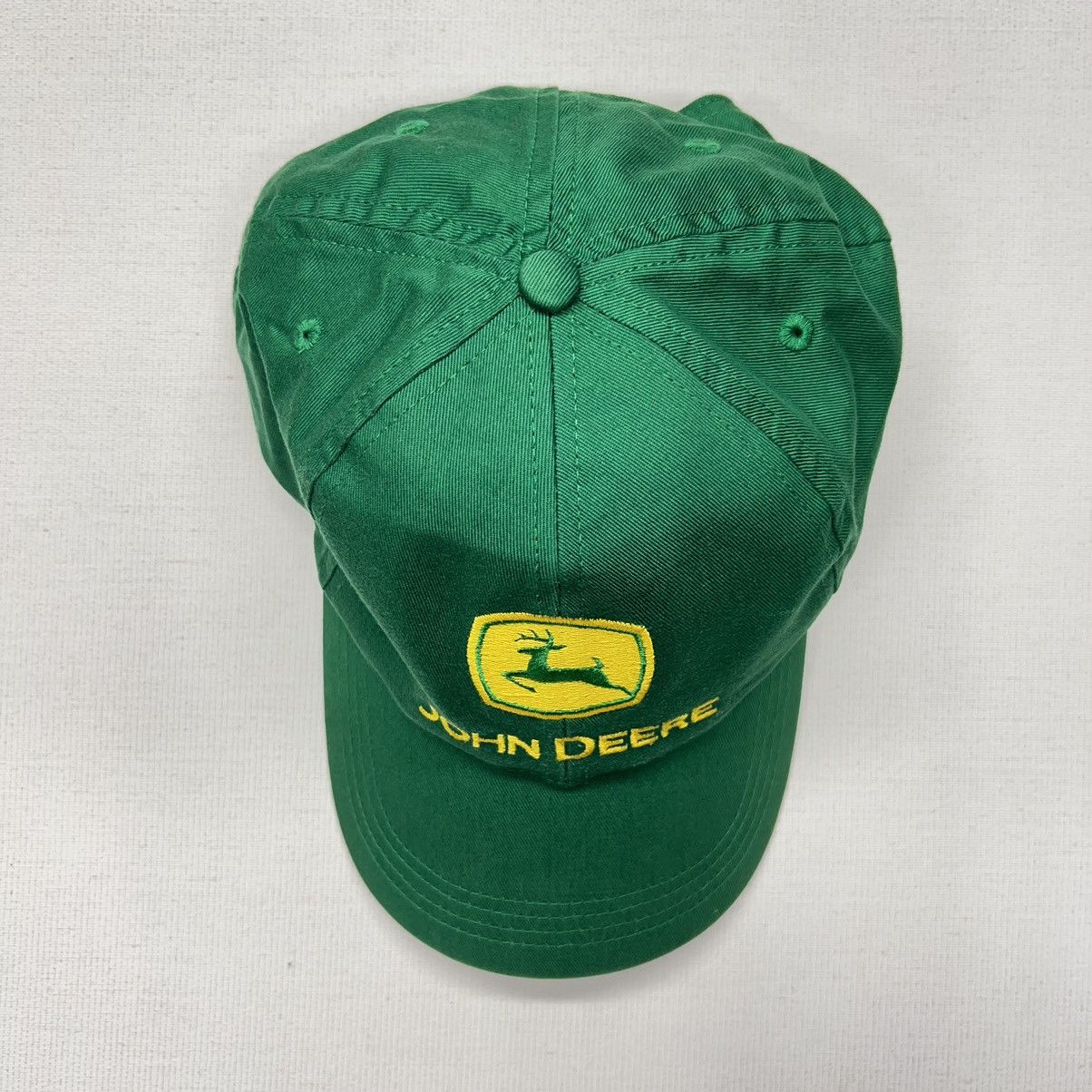 John Deere × Vintage John Deere Hat Green Logo Snapback Embroidered Cap Machine Size ONE SIZE - 3 Thumbnail
