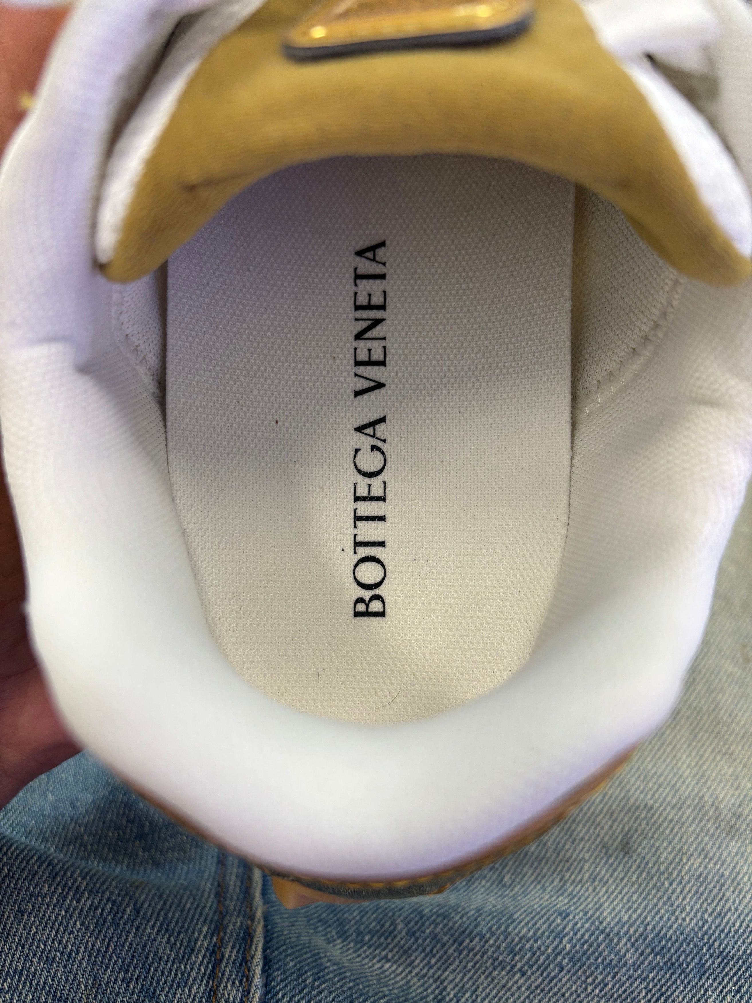 Bottega Veneta Bottega Veneta Orbit Low-Top Sneakers Gold Size US 7 / EU 40 - 10 Thumbnail