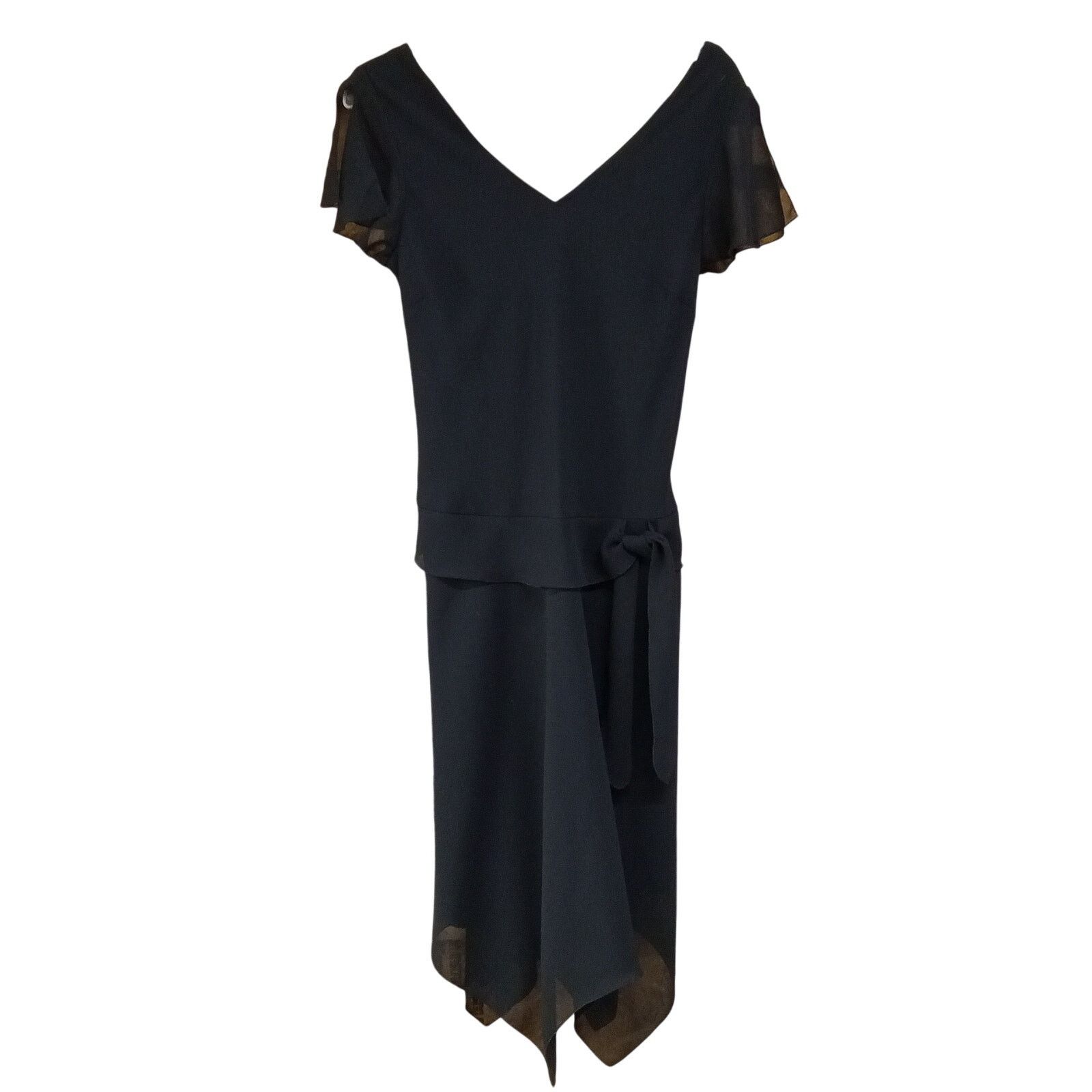 & Other Stories AGB Handkerchief Dress 6 Women's Lined Black Polyester Size S / US 4 / IT 40 - 1 Thumbnail