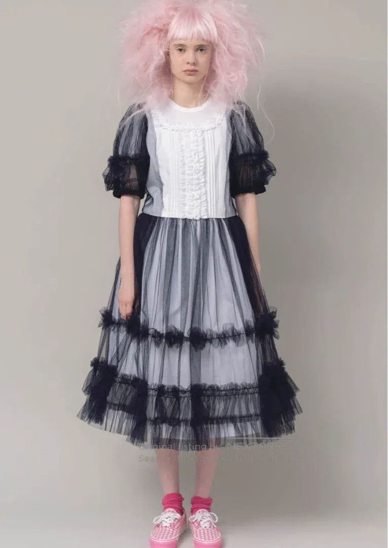 Comme des Garcons Comme Des Garcons White vintage lace design dress Size S / US 4 / IT 40 - 1 Thumbnail