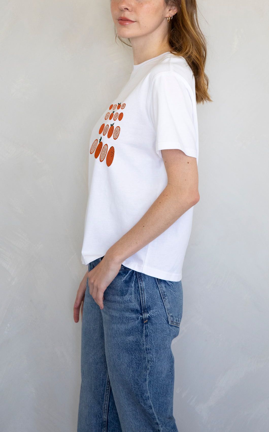 Designer Oranges Screen T-Shirt, Garden Shirt, Fruit Lover Gift Size M / US 6-8 / IT 42-44 - 3 Thumbnail