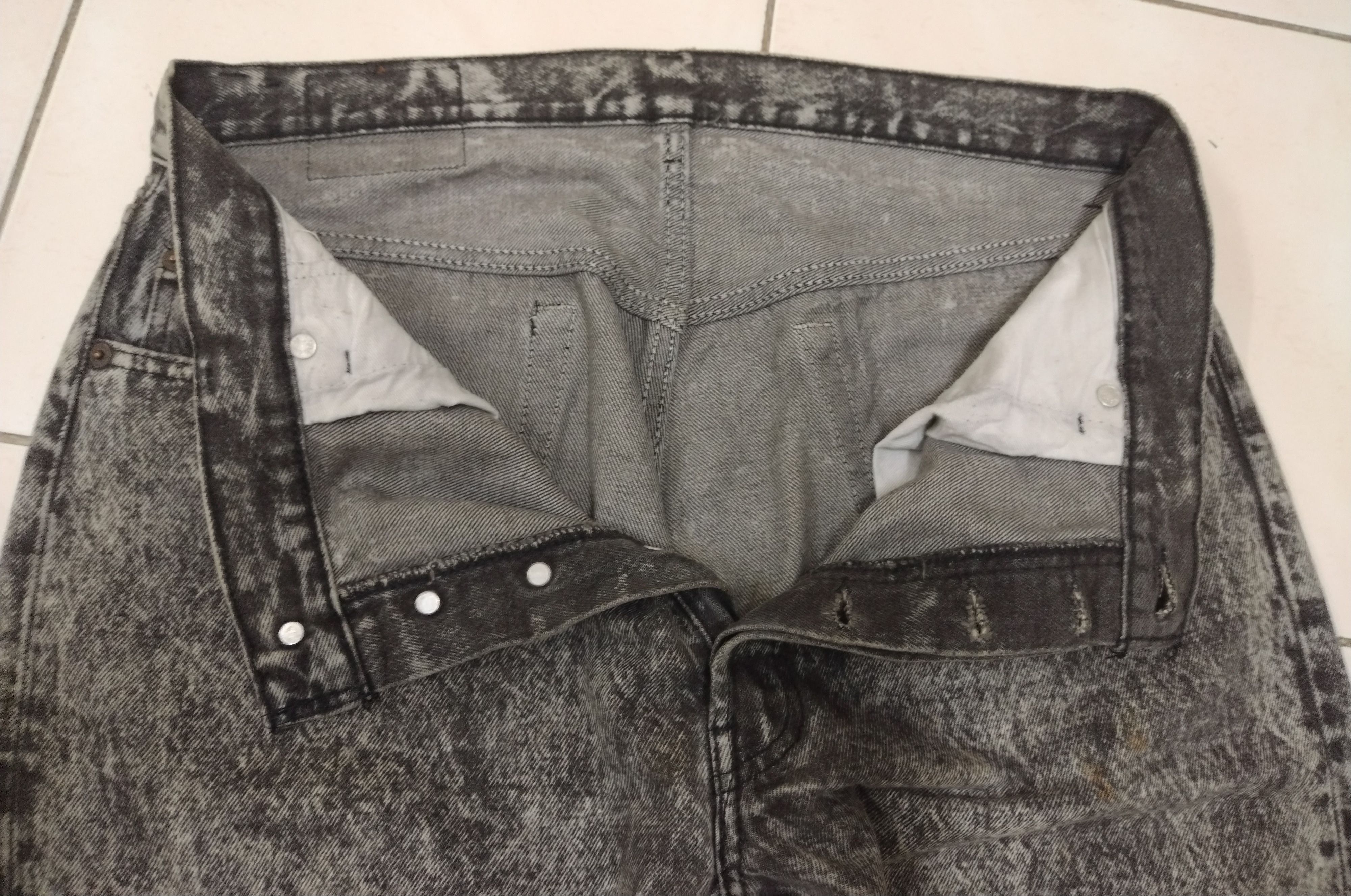 If Six Was Nine × Levi's 💥Sendoffer💥 Rare acid wash Levis 501 80's black 36X 30 Size US 36 / EU 52 - 11 Thumbnail