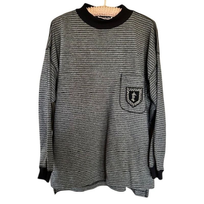 Other FORÈNZA Crest Striped Long Sleeve Shirt Size Large 1990s Size US L / EU 52-54 / 3 - 2 Thumbnail