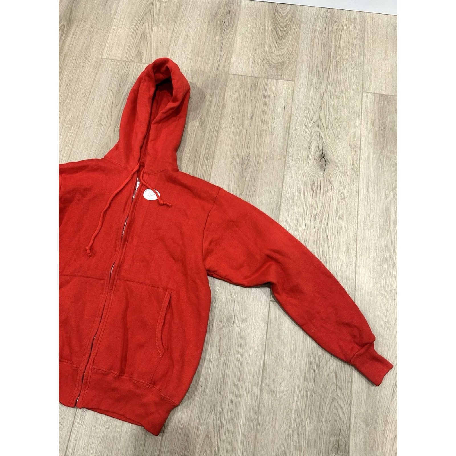Vintage VINTAGE NWT Red 60s Zip Up Hoodie Men's M Made In USA Vintage Zip Up Hoodie Regular Fit Mens Size US M / EU 48-50 / 2 - 2 Thumbnail