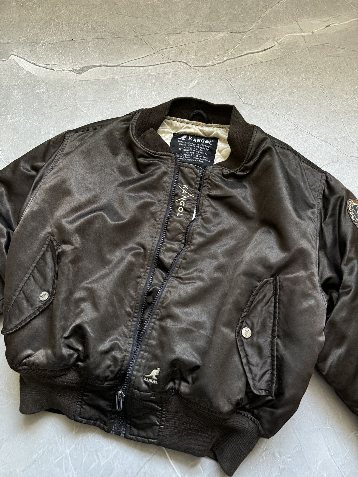 Kangol Vintage Kangol MA-1 Bomber Jacket Cropped Oversized Rare Size US M / EU 48-50 / 2 - 11 Thumbnail