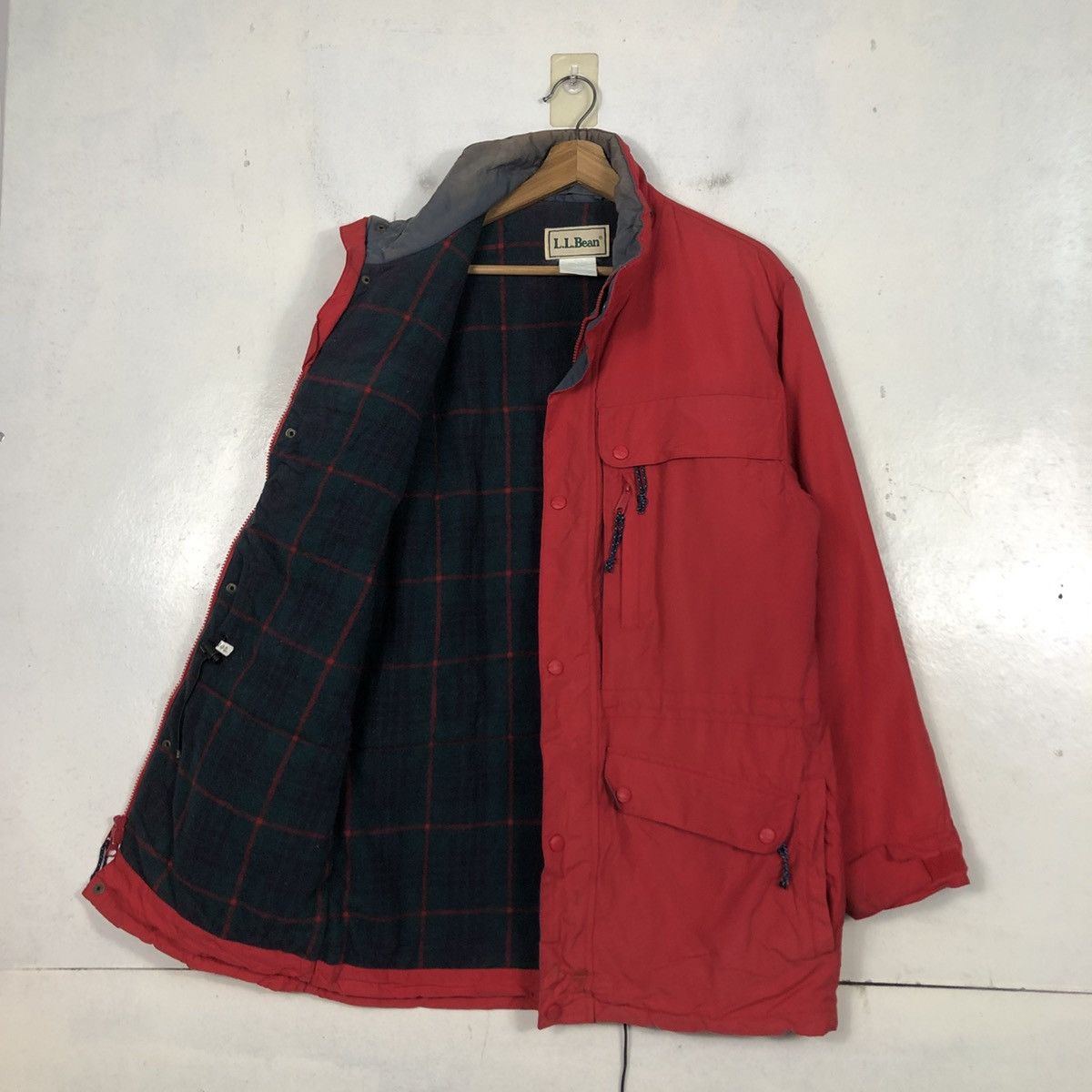 Japanese Brand Vintage Hunting Chore Jacket L.L.Bean Blanket Tartan Check Size US S / EU 44-46 / 1 - 13 Thumbnail