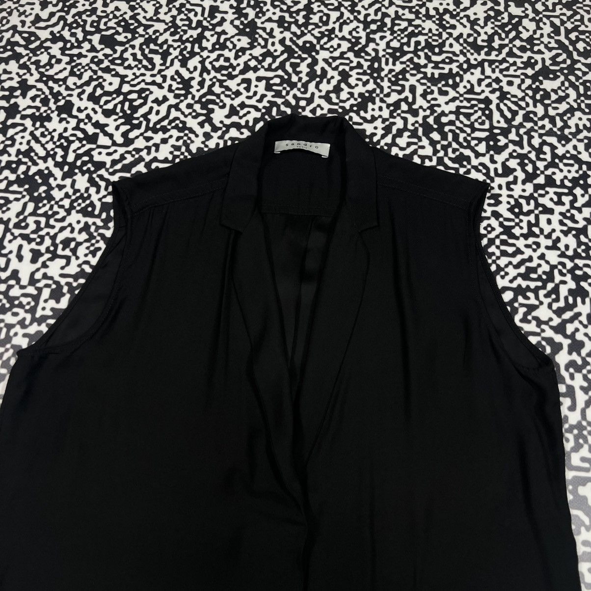 Sandro Sandro Viscose Blouses Vest Luxury Retro Casual Style Size M / US 6-8 / IT 42-44 - 5 Thumbnail