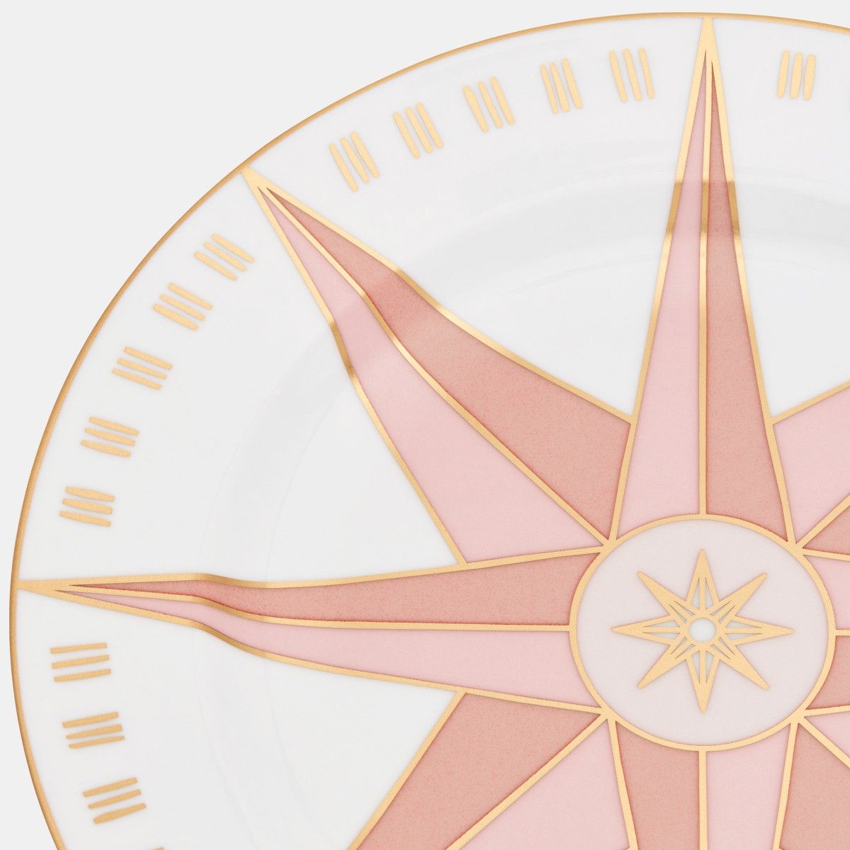 Dior o1bcso1str0226 Size:OS/Dessert Plate in White/Pink Size ONE SIZE - 3 Thumbnail