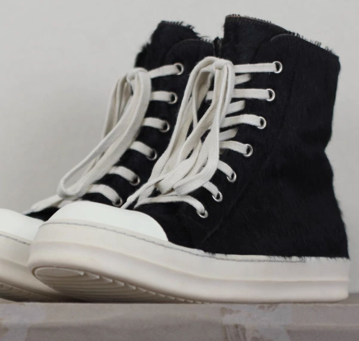 Rick Owens Rick Owens Pony Hair Bubble Converse-Inspired Sneakers Size US 8 / EU 41 - 2 Thumbnail