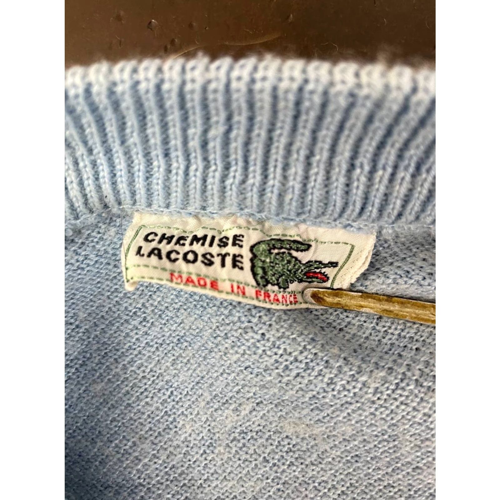 Lacoste Lacoste Mens Sweater Shirt? (Original title: Chemise Lacoste Mens Sweater Size S Blue Wool V-Neck Long Sleeve Pullover) Size US S / EU 44-46 / 1 - 3 Thumbnail