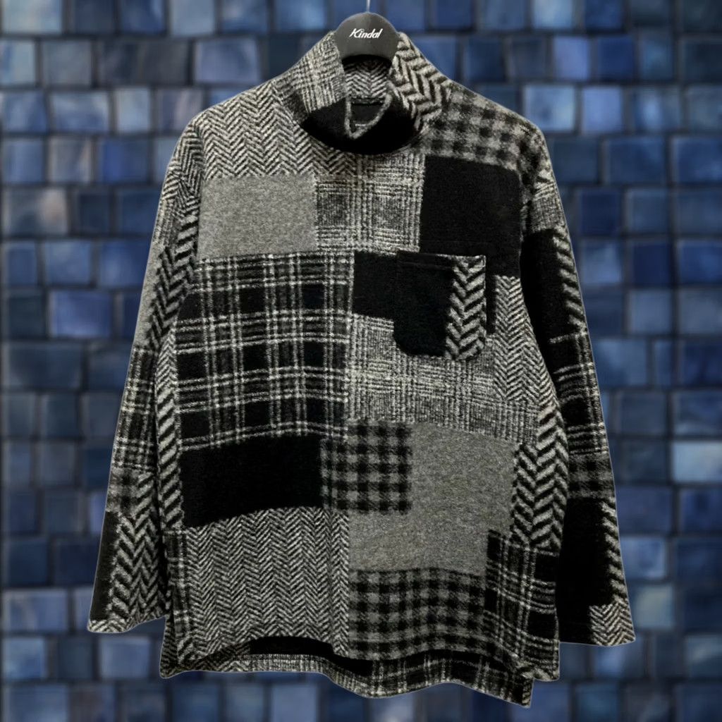 Engineered Garments Engineered Garments Patchwork Knit Jacket Gray×Black Size XS Acrylic Wool Used Size US XS / EU 42 / 0 - 1 Thumbnail