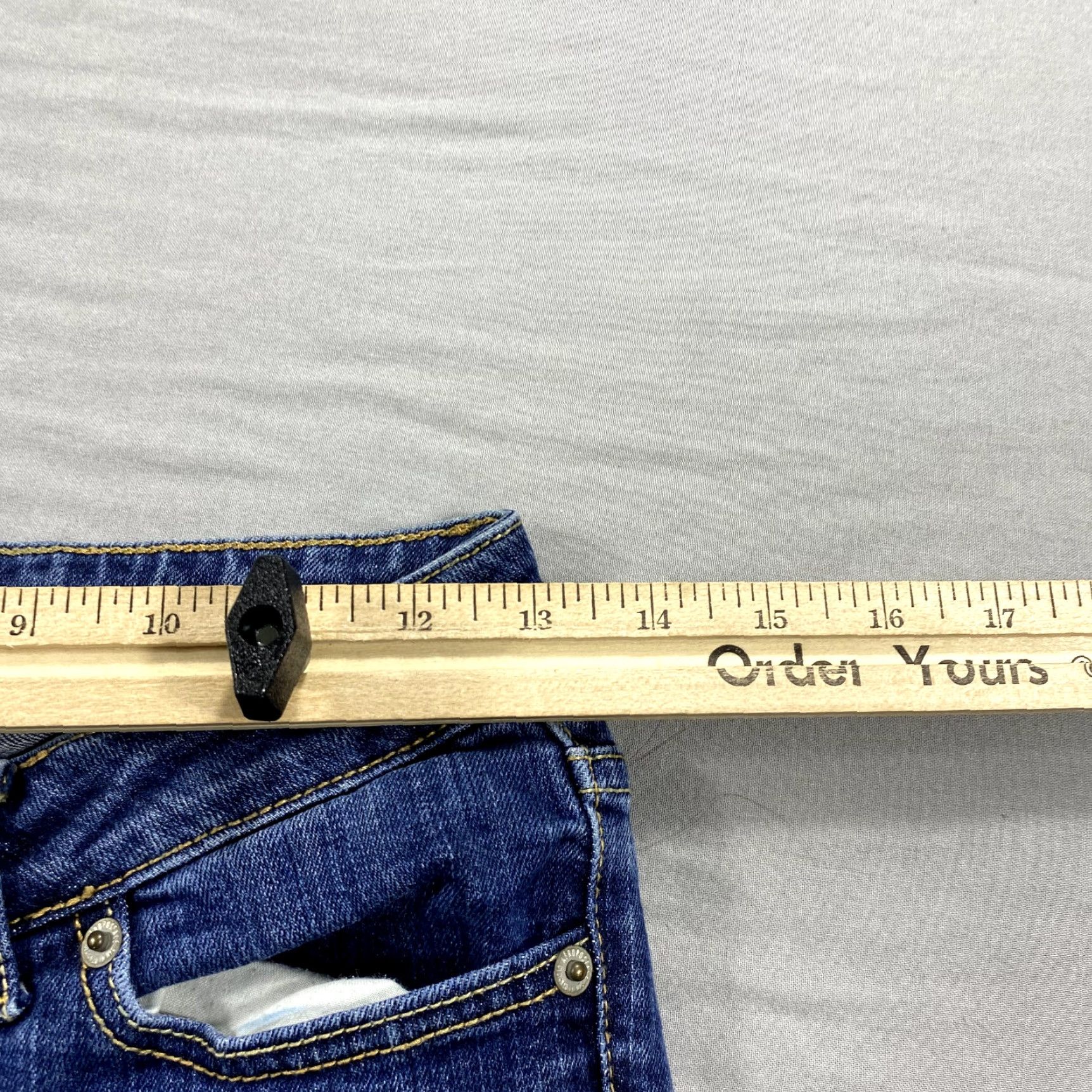 Vintage Aéropostale Jeans Womens 2 Blue Denim Skinny Low Rise Stretch 26x29 Size 26" / US 2 / IT 38 - 7 Thumbnail