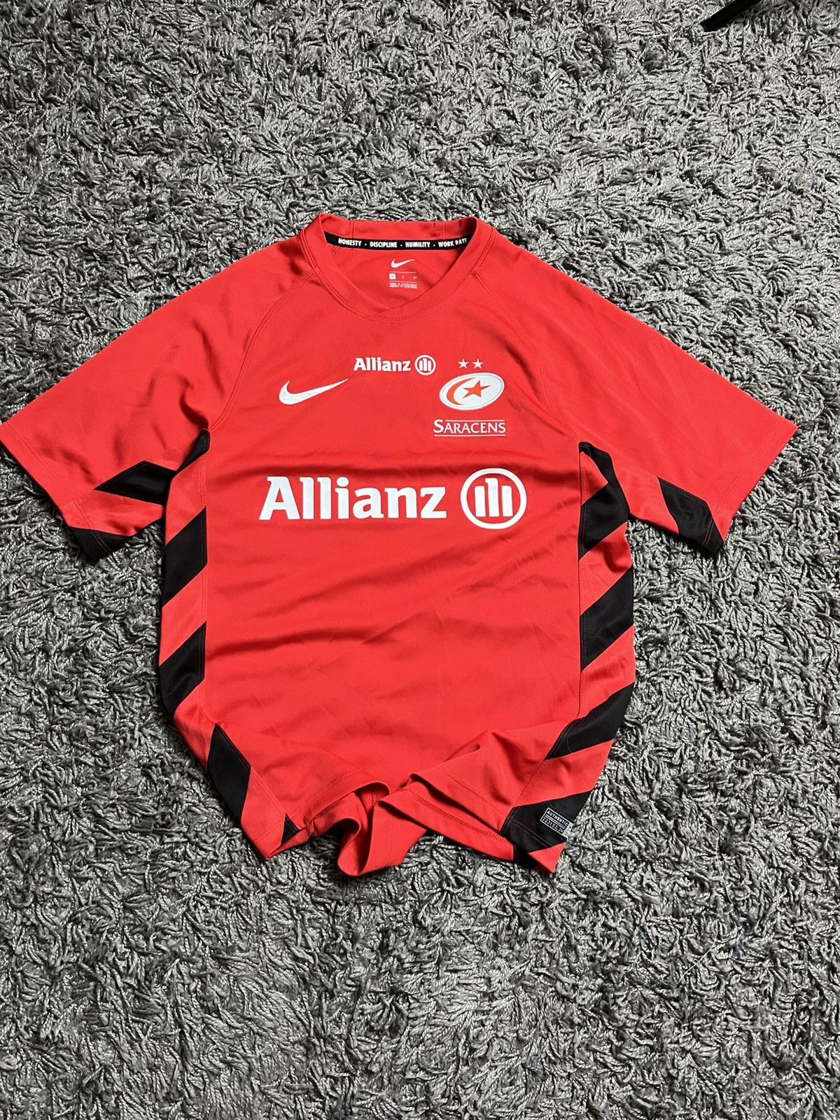 Nike Nike x Saracens Rugby Allianz Training Shirt Red Size US S / EU 44-46 / 1 - 2 Thumbnail