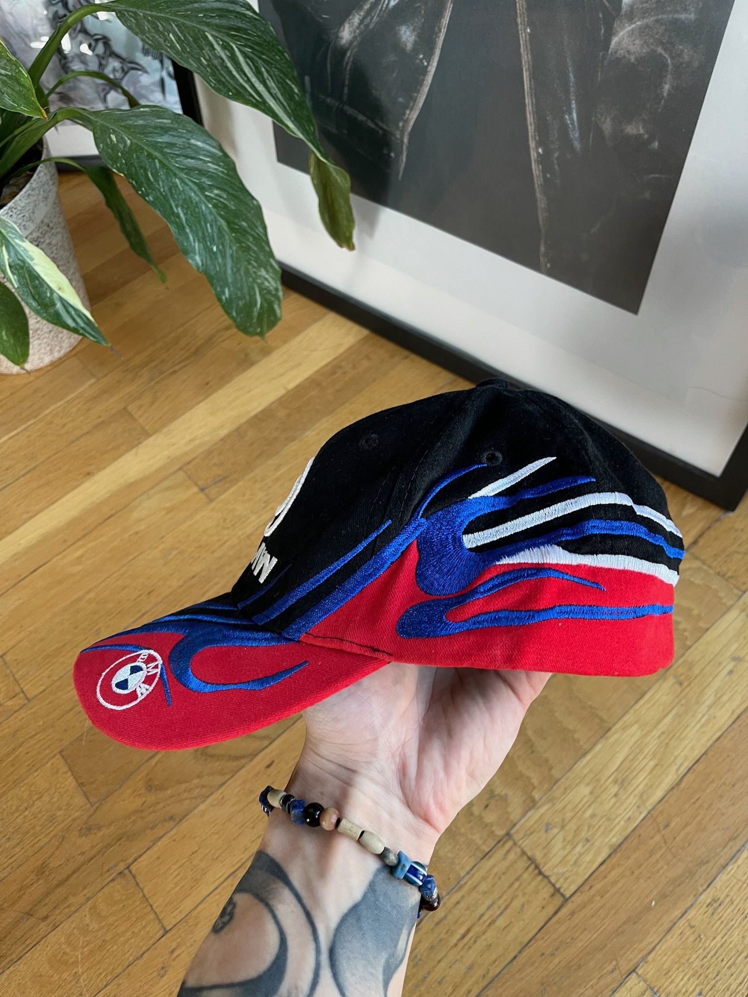 BMW Vintage BMW Racing Cap flame tribal techno berlin Size ONE SIZE - 6 Thumbnail