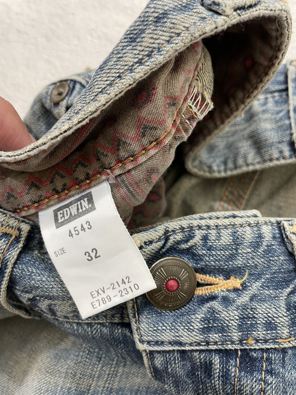 Japanese Brand 2000s Edwin Jorts Blue Jeans Mudwash Mudwash Denim Y2K LGB Size US 34 / EU 50 - 4 Thumbnail