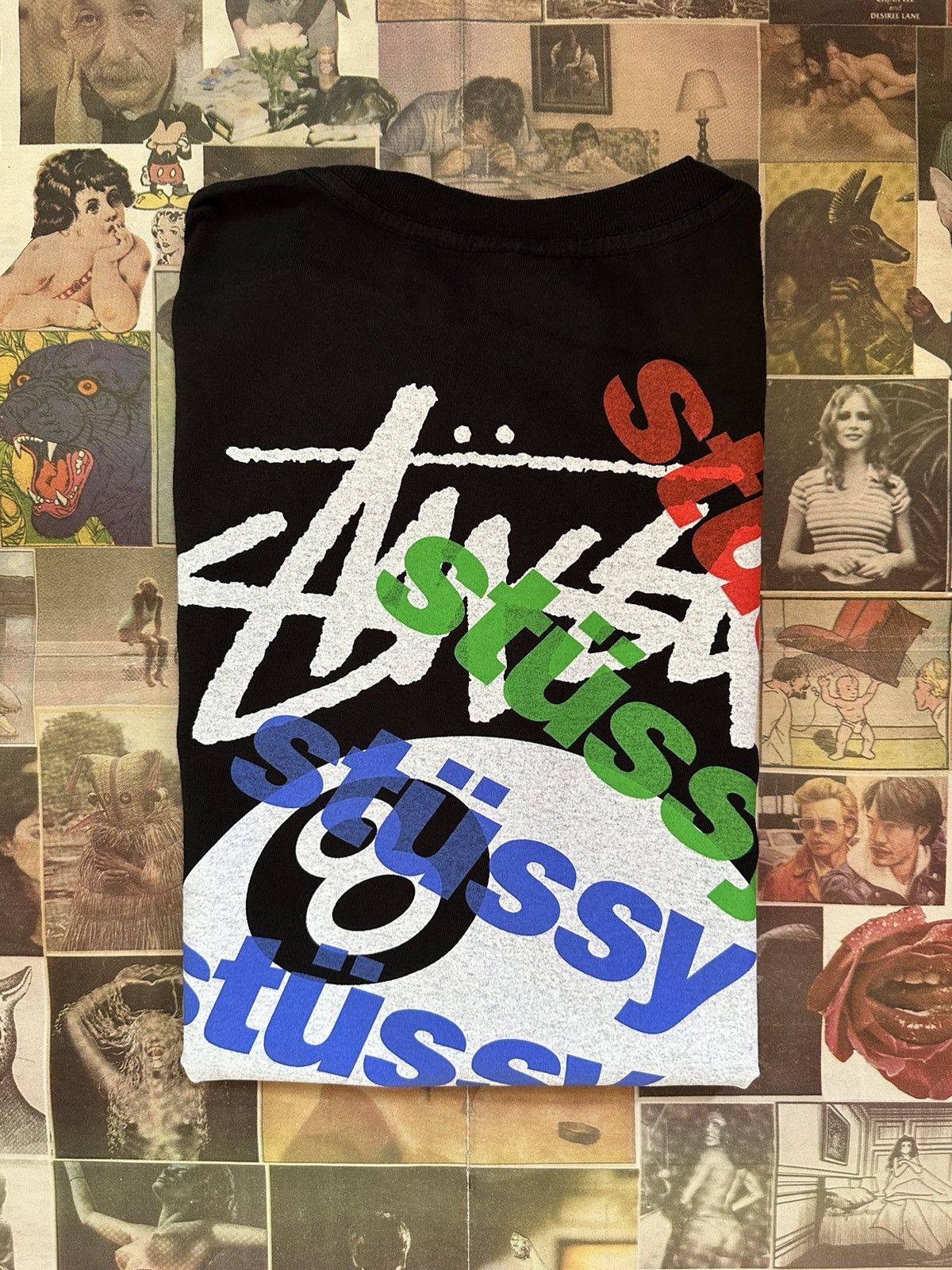 Stussy Test strike tee Black medium SS23