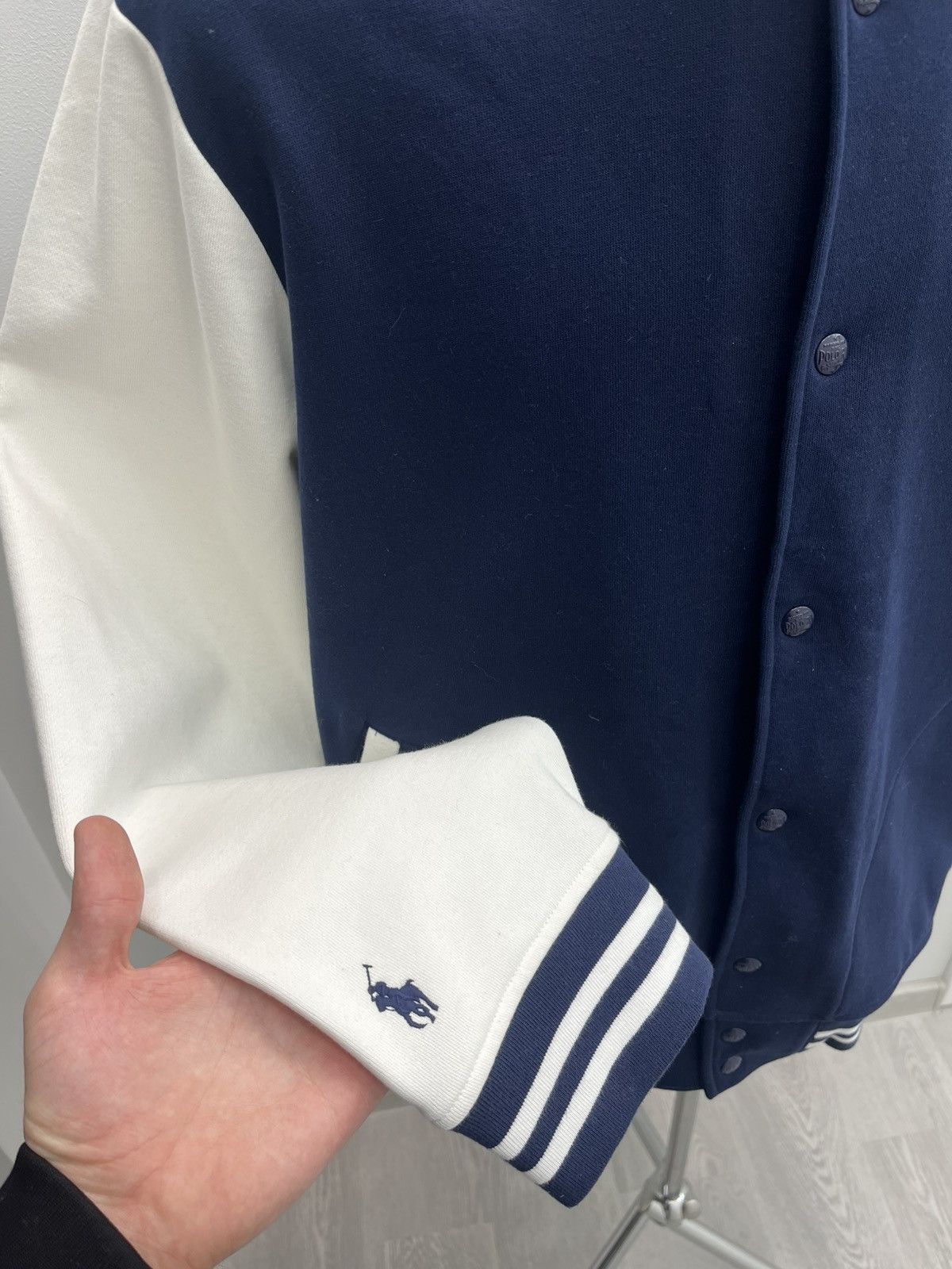 Polo Ralph Lauren Polo Ralph Lauren Varsity P Logo Emblem Bomber Fleece Jacket Size US XL / EU 56 / 4 - 3 Thumbnail
