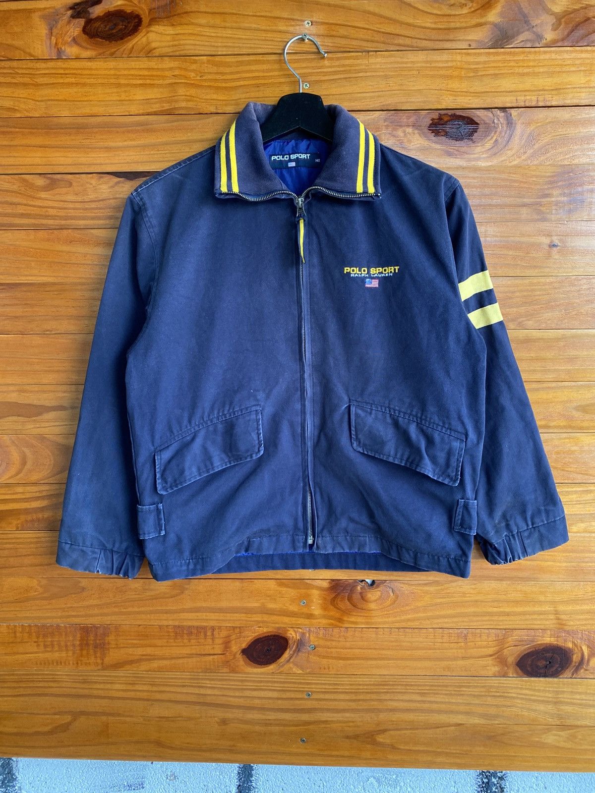 Polo Ralph Lauren Polo Sport Ralph Lauren Navy Zip Jacket – 1990s Sportswear Size US XS / EU 42 / 0 - 3 Thumbnail